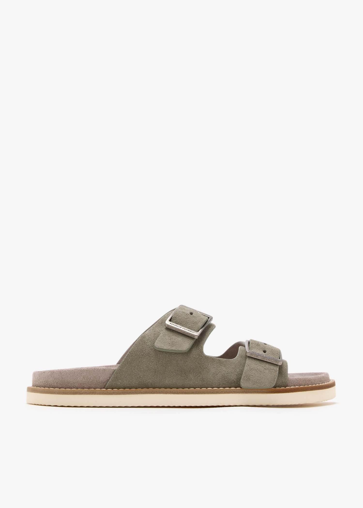 

Suede sandals, Khaki