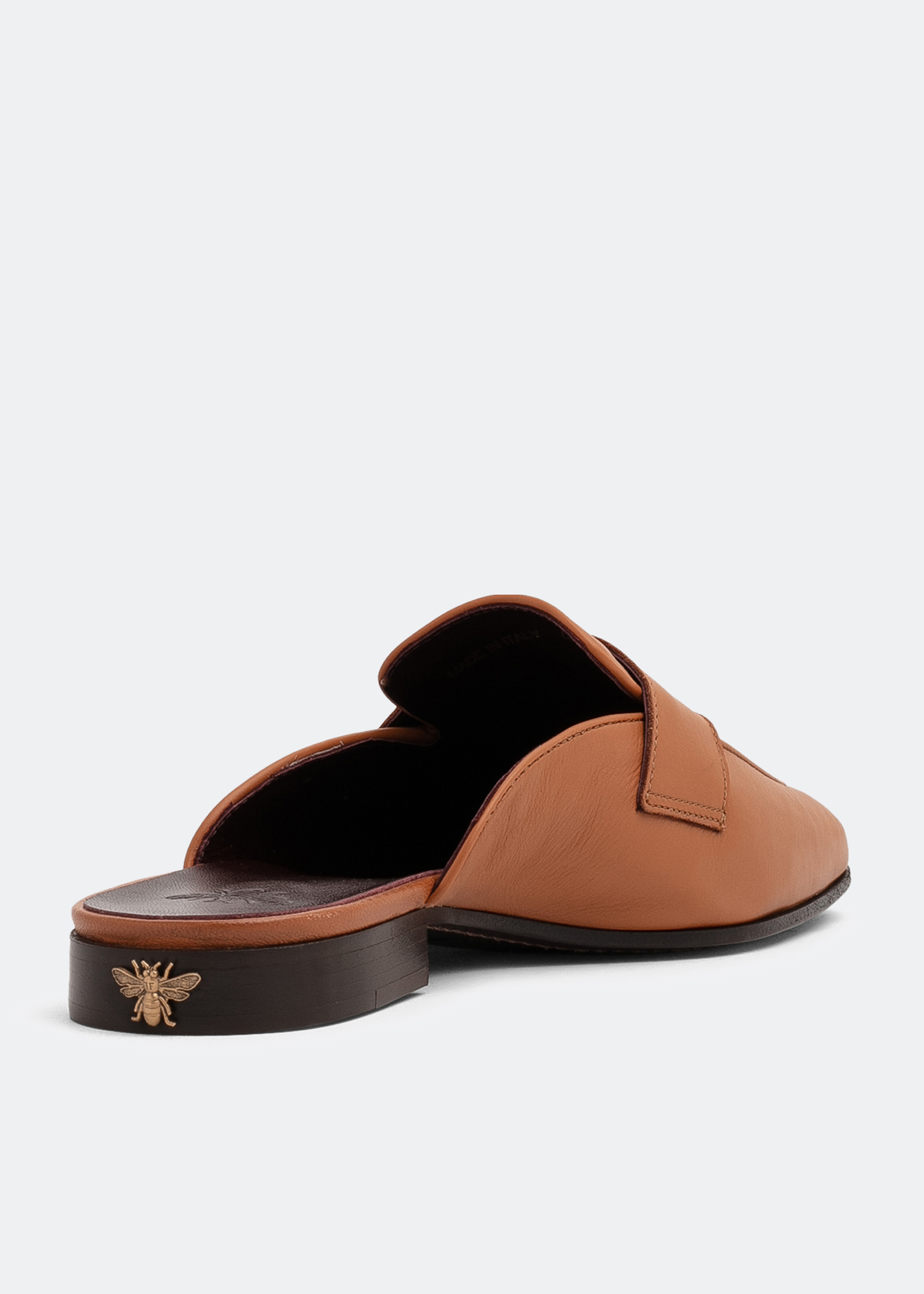

Leather slippers, Brown