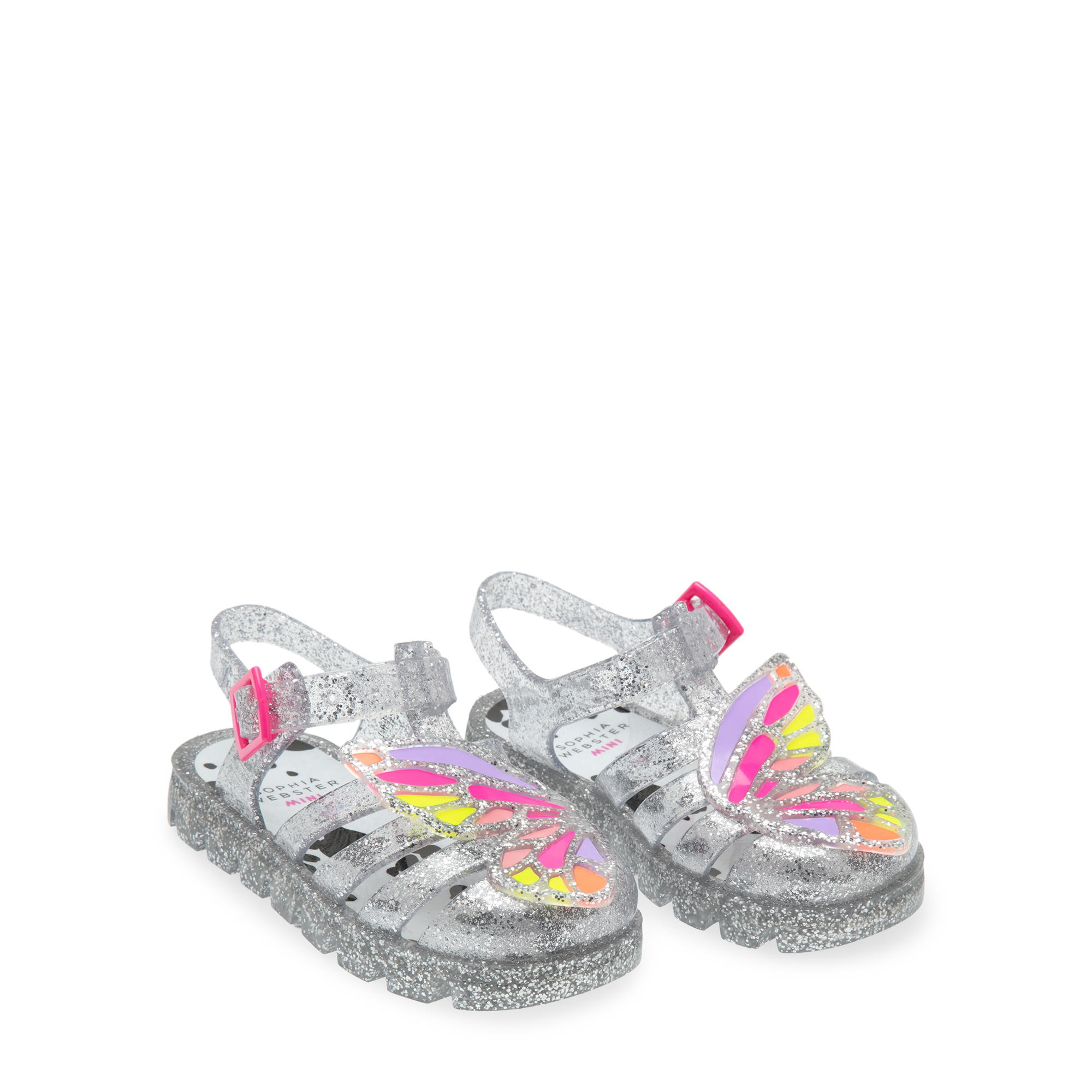 

Butterfly jelly sandals, Silver