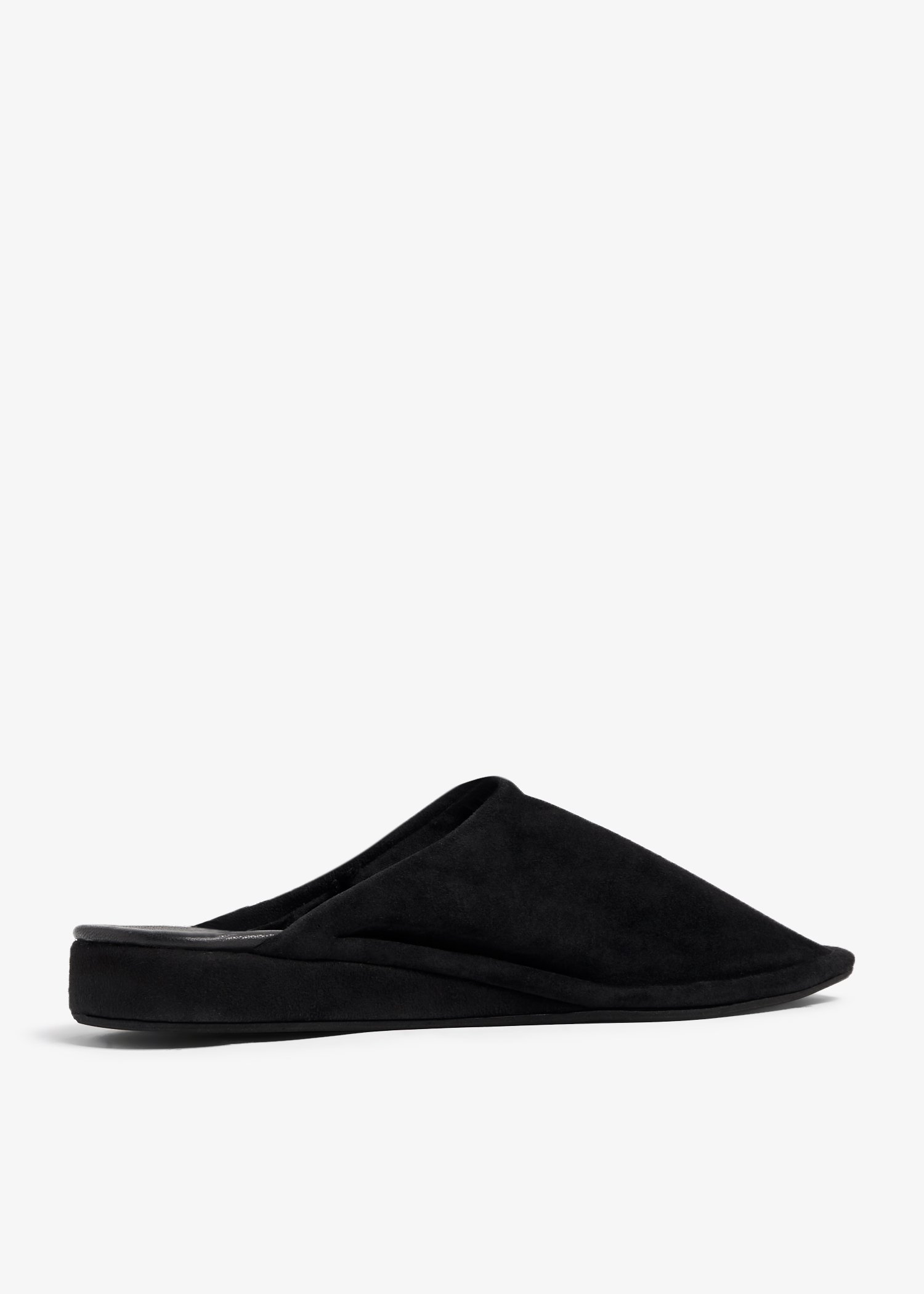 RAMLA Suede mules for Women Black in UAE Level Shoes