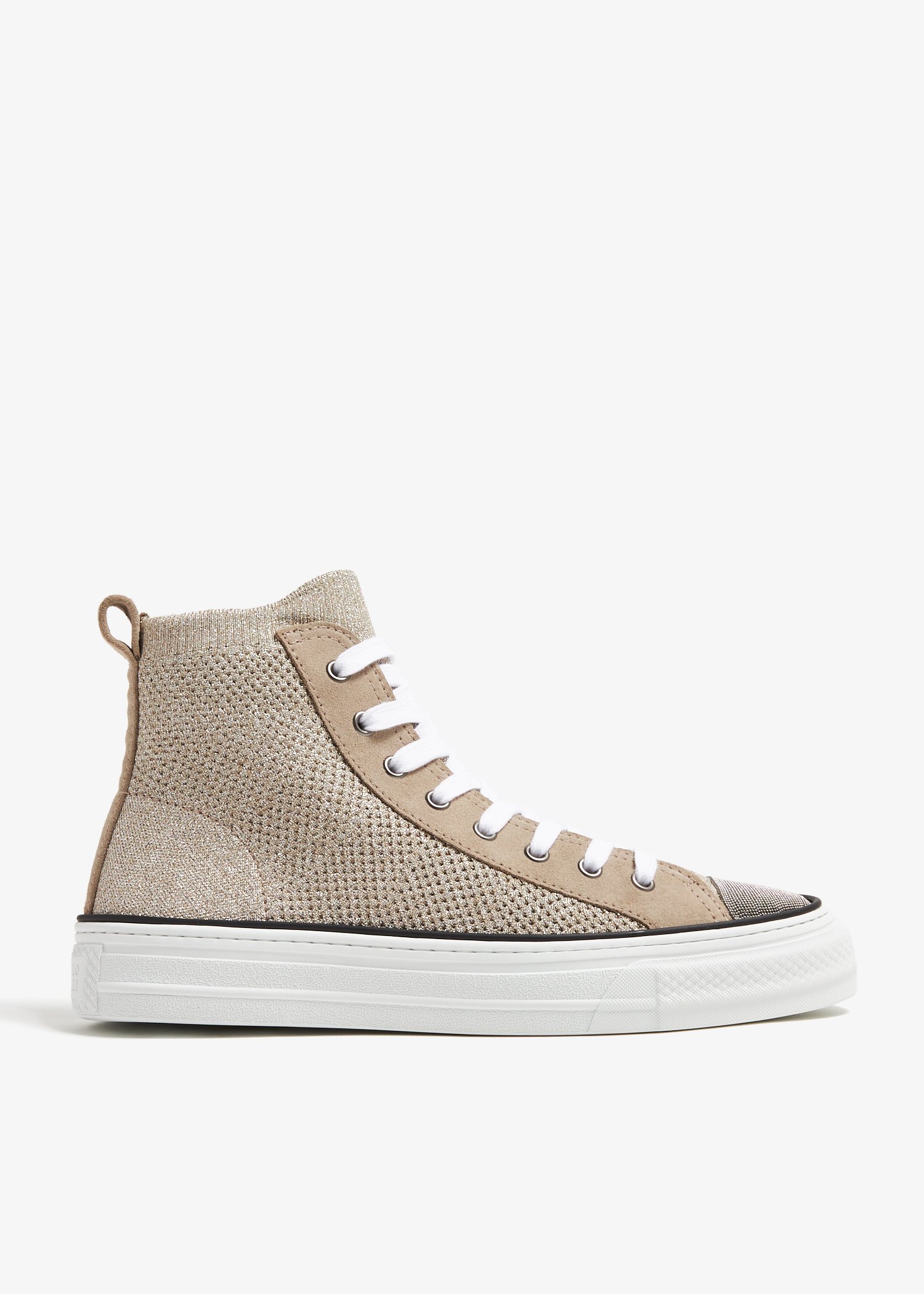 

Knit sneakers, Beige