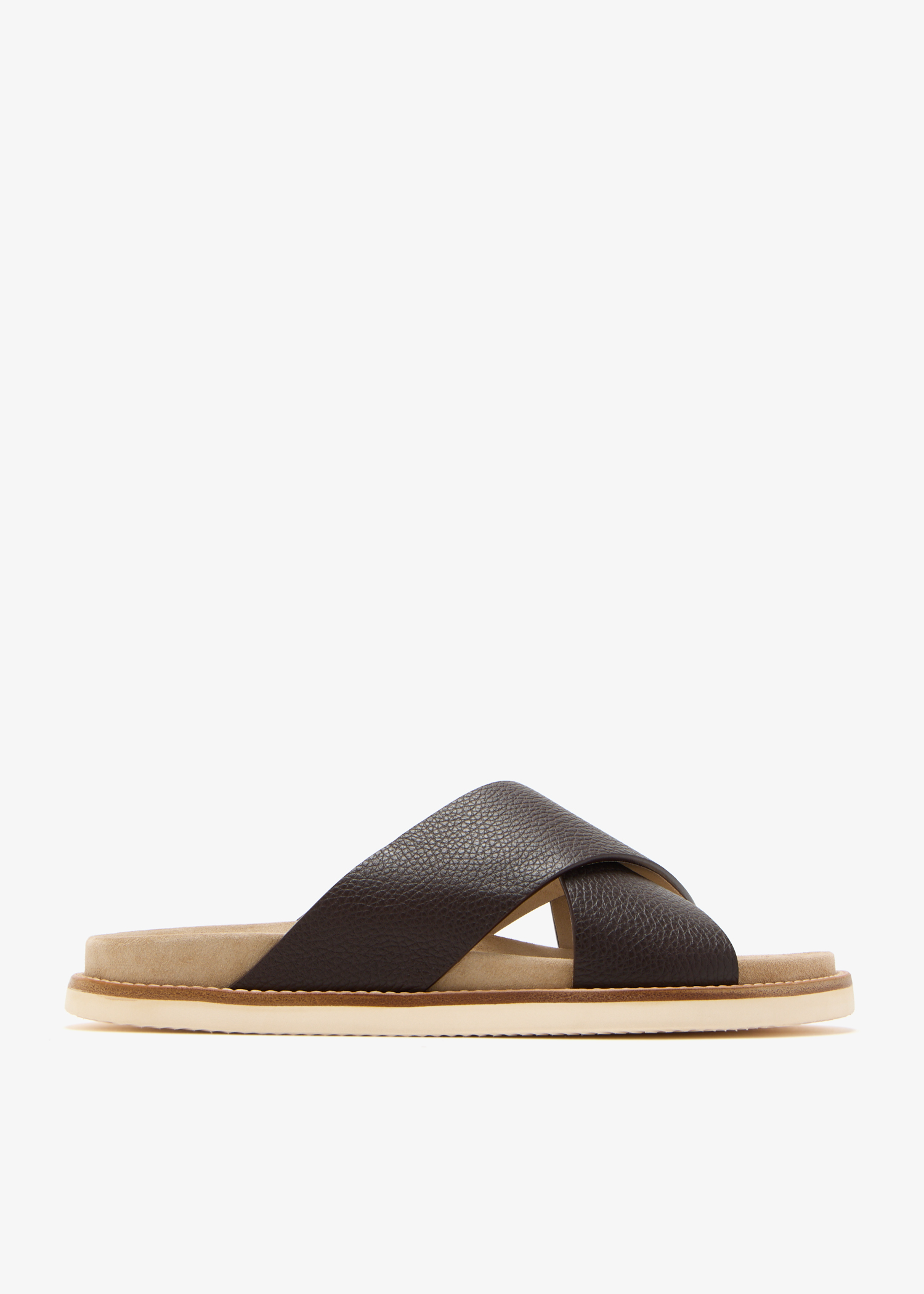 

Leather sandals, Black
