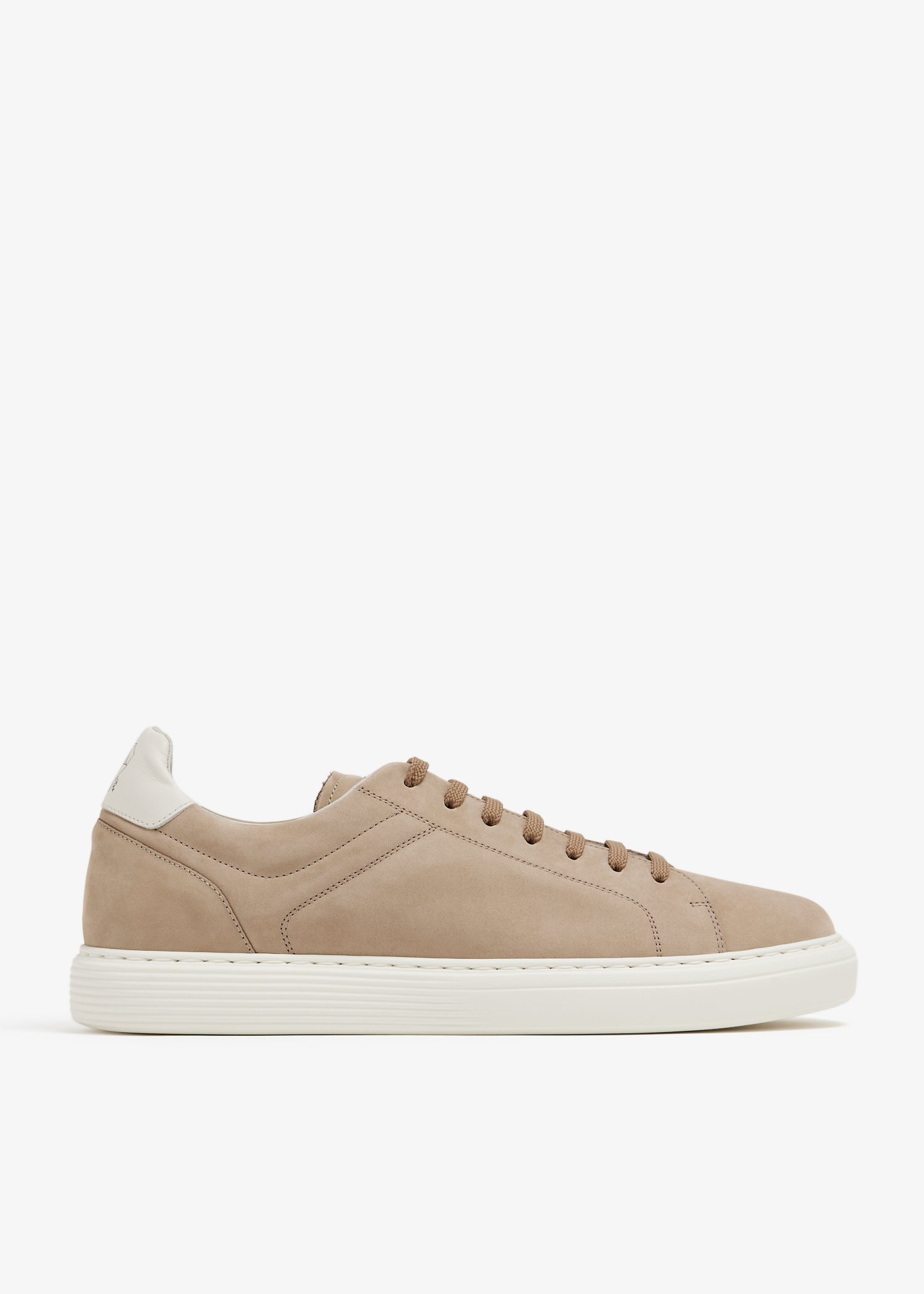 

Nubuck calfskin sneakers, Beige