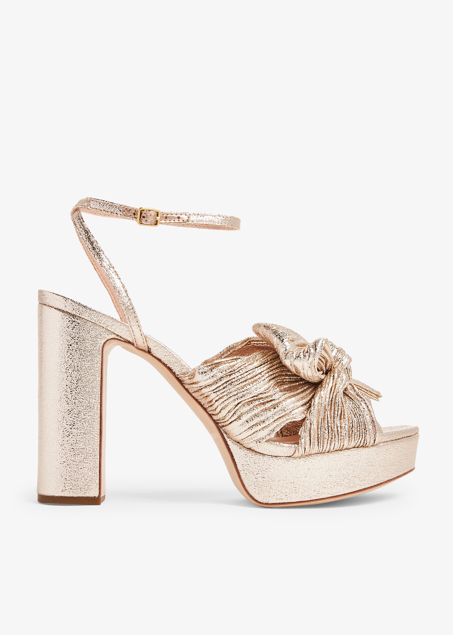 

Natalia platform sandals, Metallic