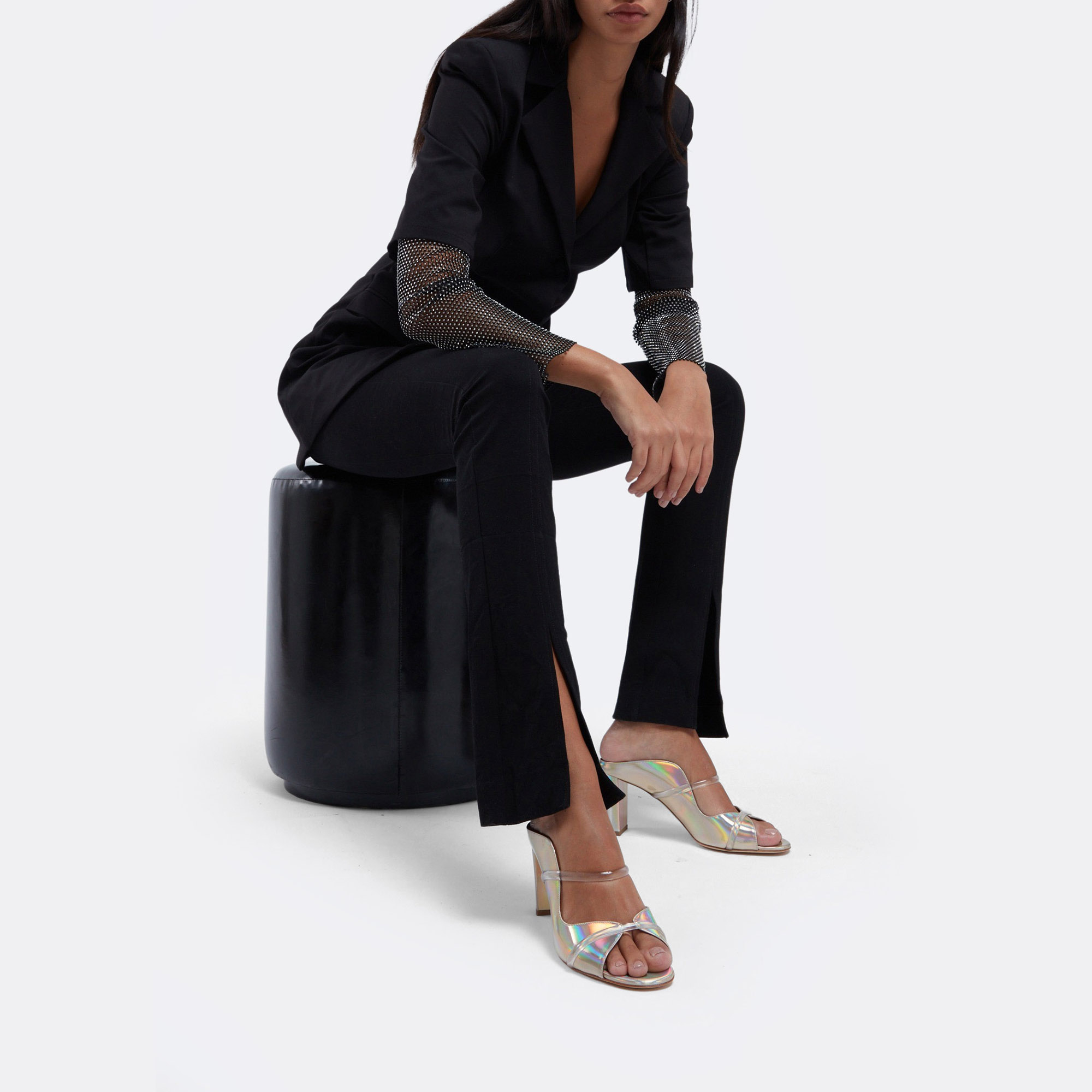 

Norah mules, Metallic