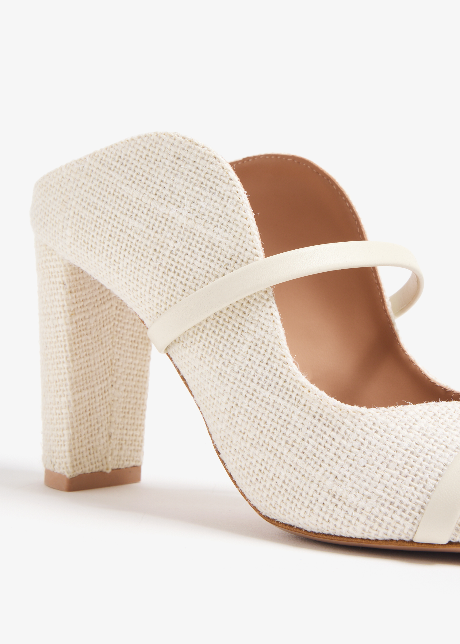 

Norah 85 mules, White