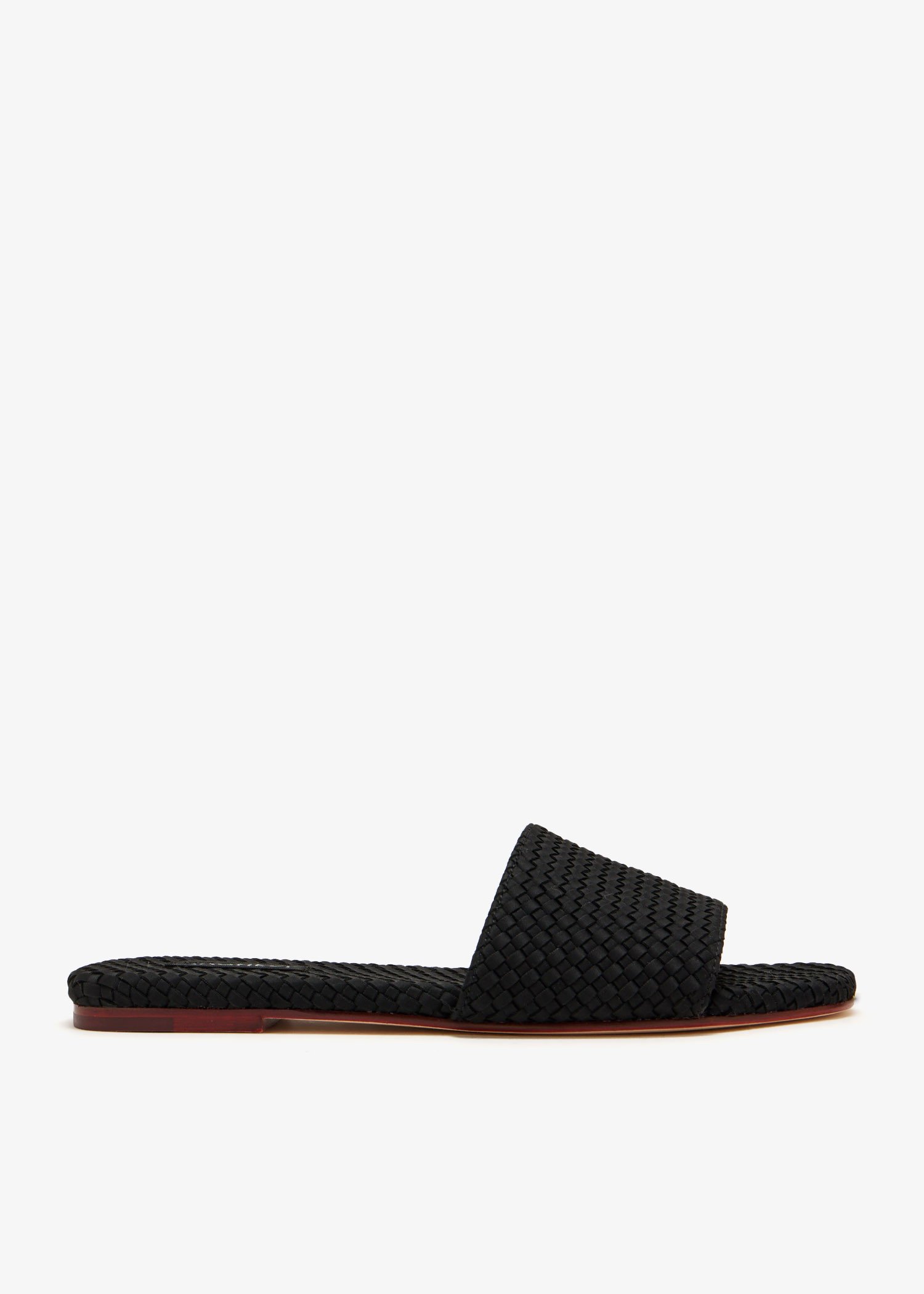

St. Barths slide sandals, Black