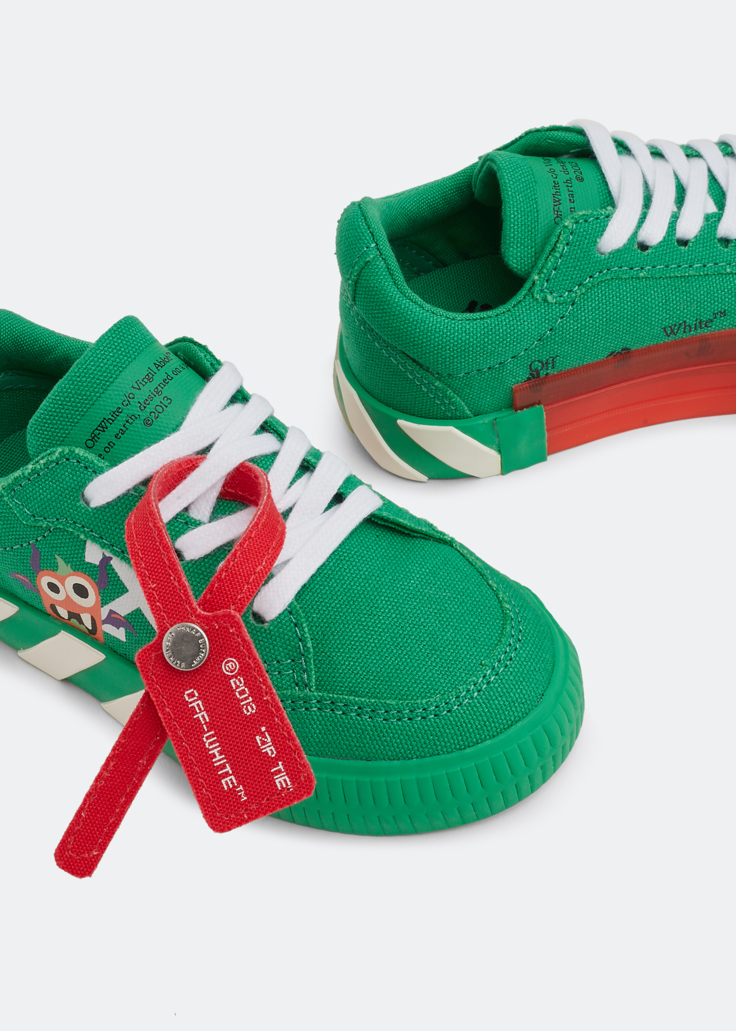 

Low Vulcanised sneakers, White