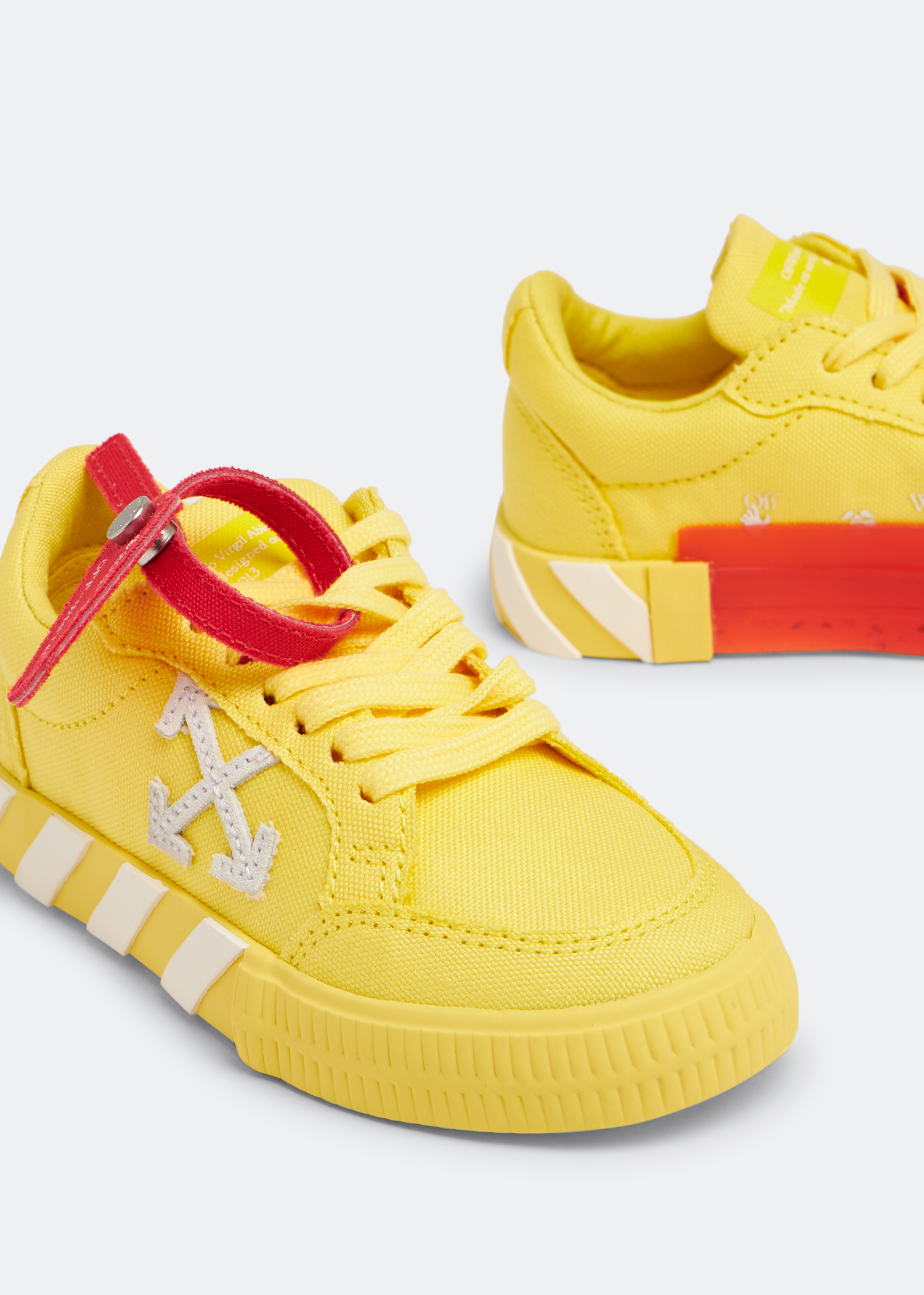 Off White Low Vulcanised sneakers for Kids Unisex Yellow in KSA Level Shoes