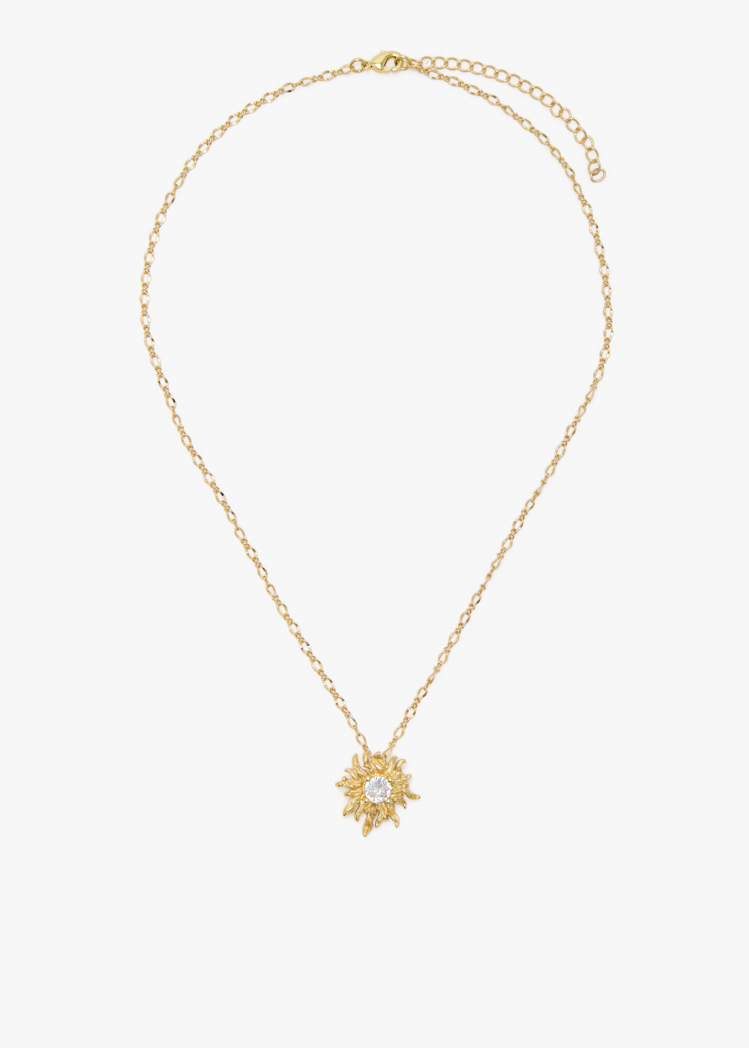 

Sunburst necklace, Gold