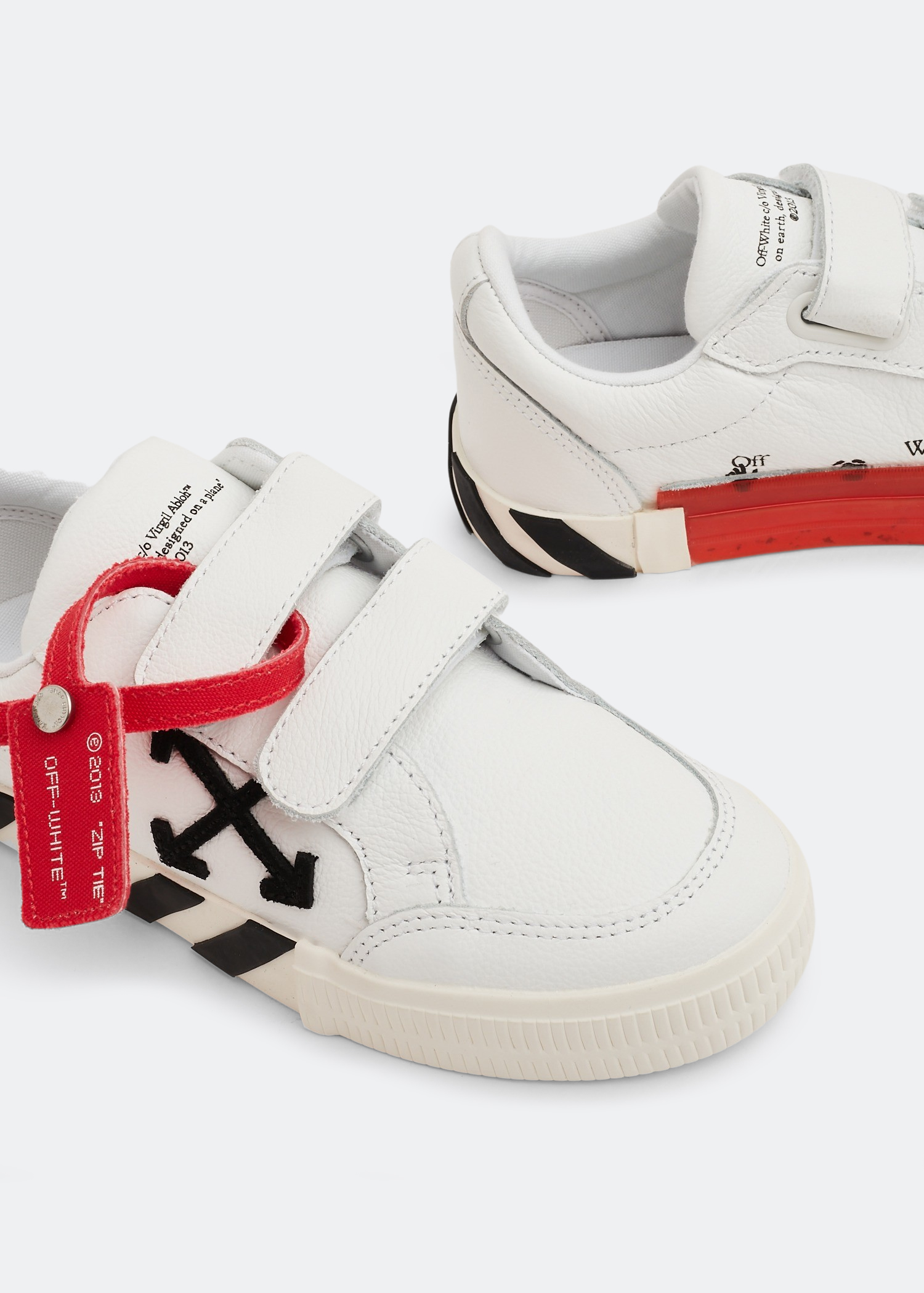

Velcro Vulcanised sneakers, White