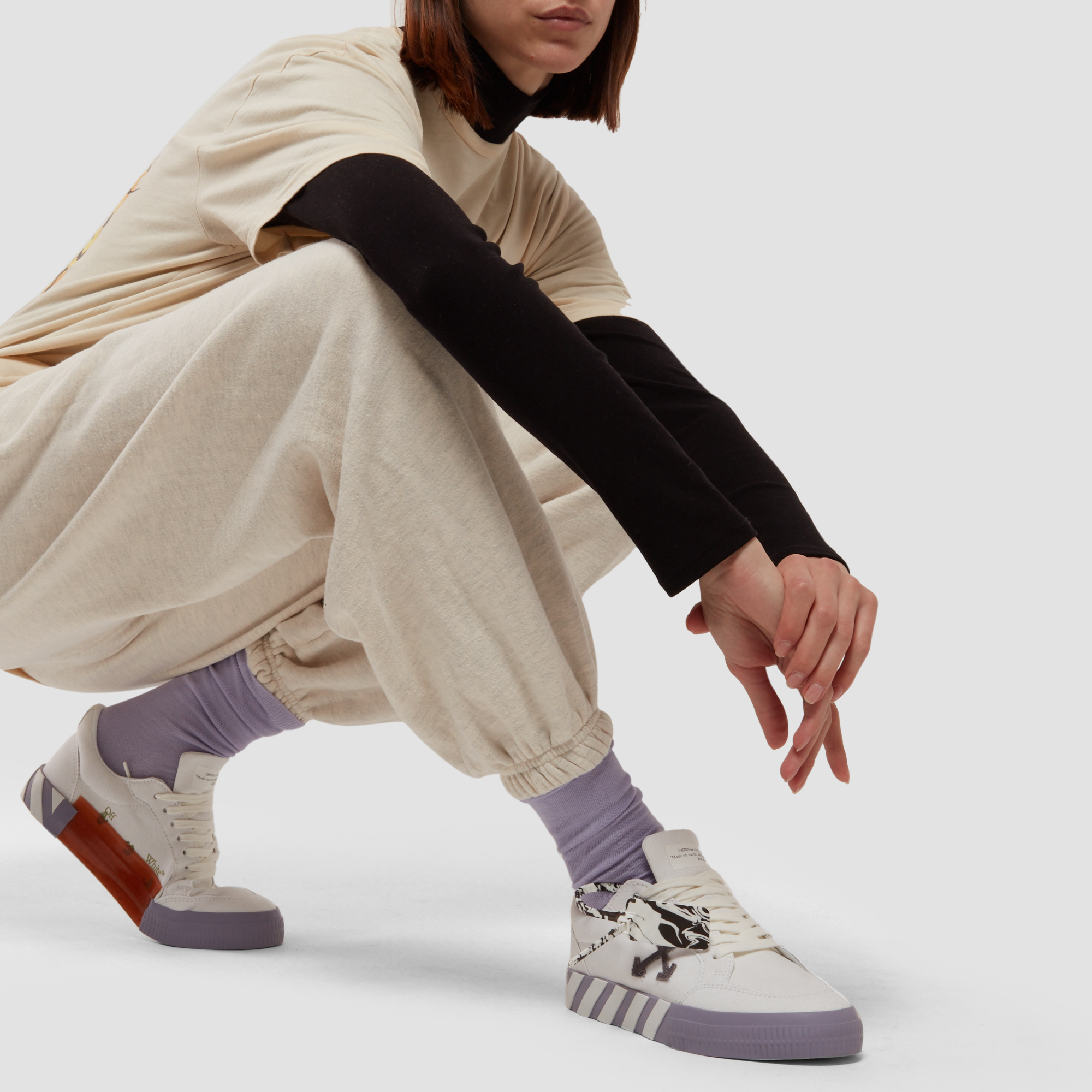 

Low Vulcanized sneakers, White