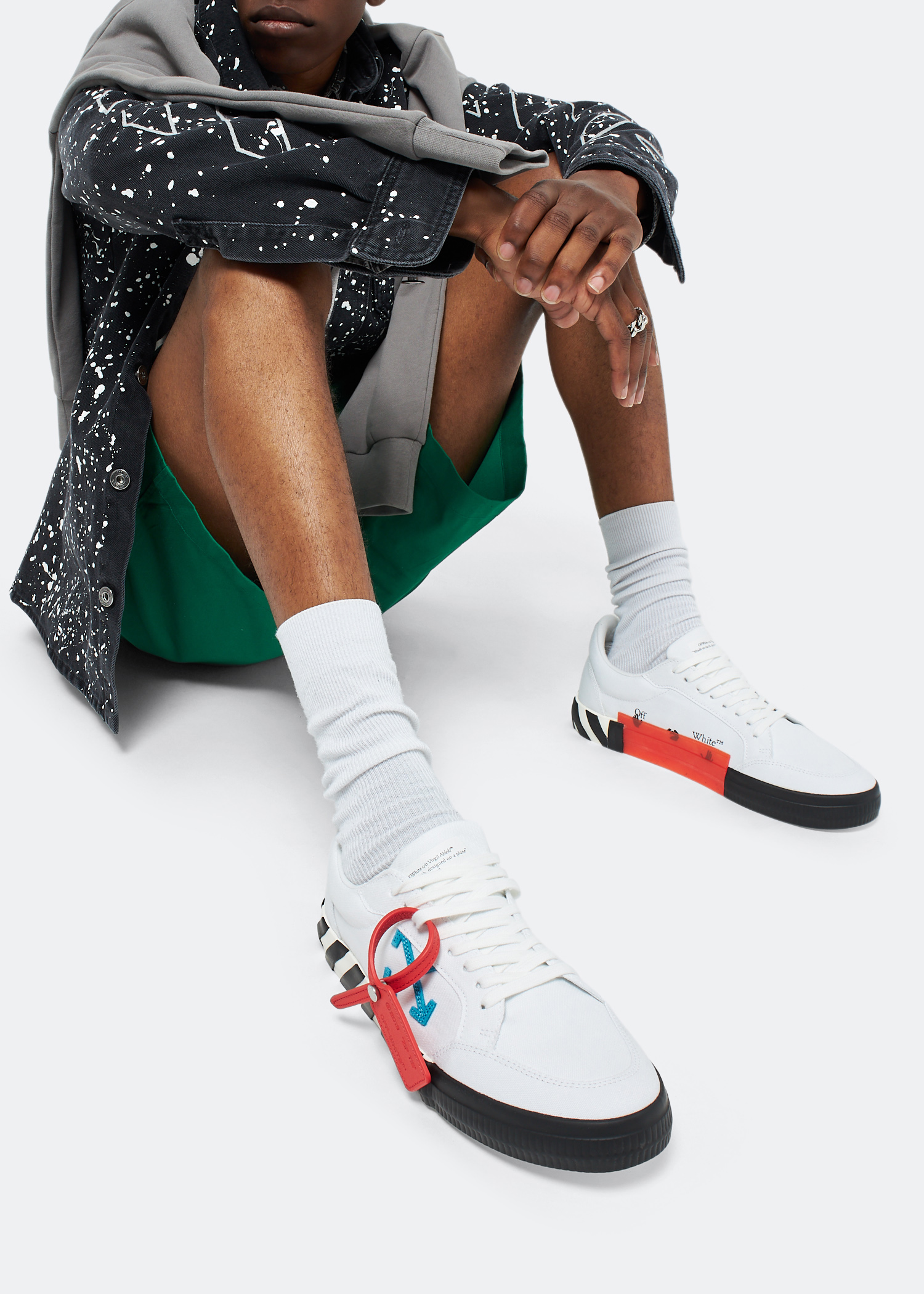 

Low Vulcanised sneakers, White
