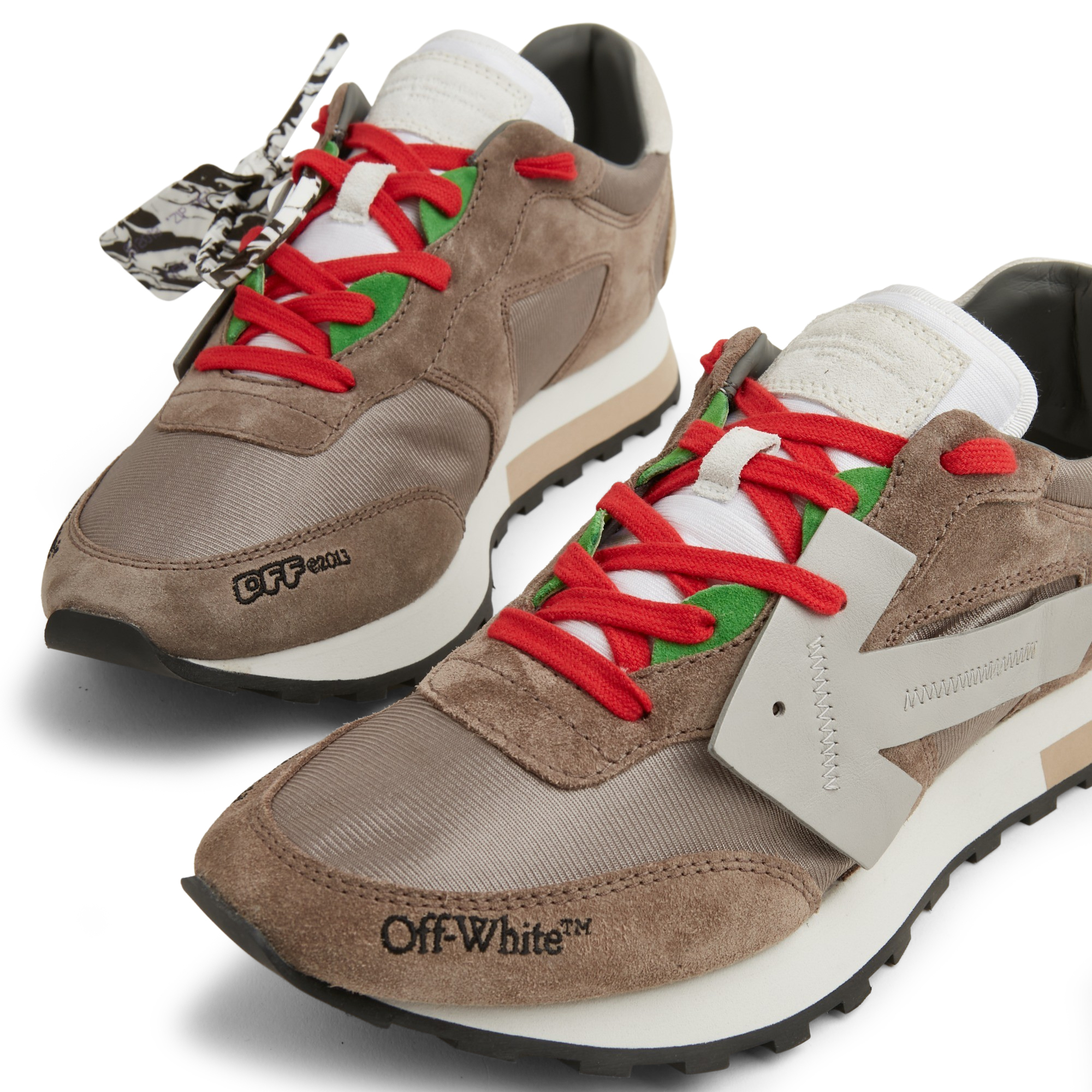 

Runner mixed sneakers, Brown