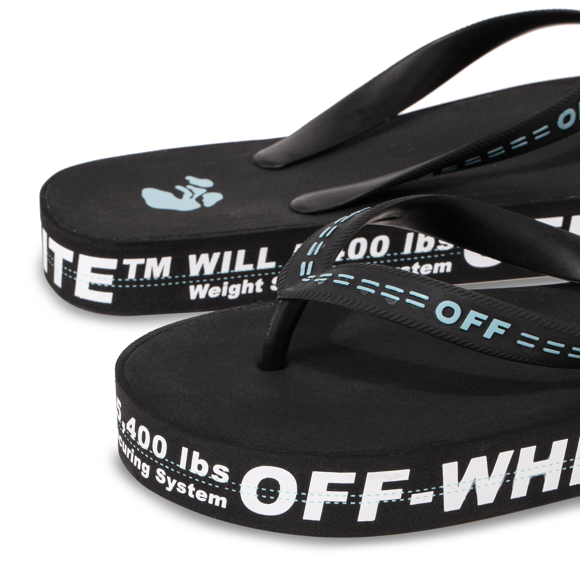 

Logo flip flops, Black
