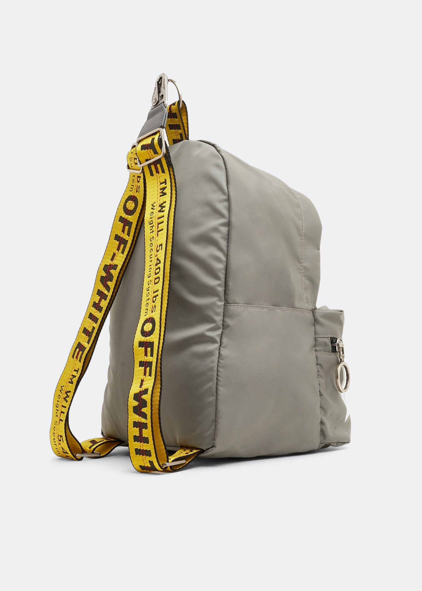 Off White Binder nylon mini backpack for Men Grey in UAE Level Shoes