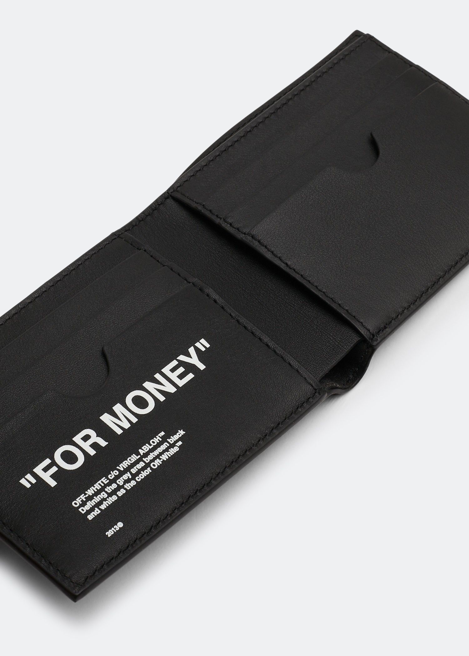 

Quote bifold wallet, Black