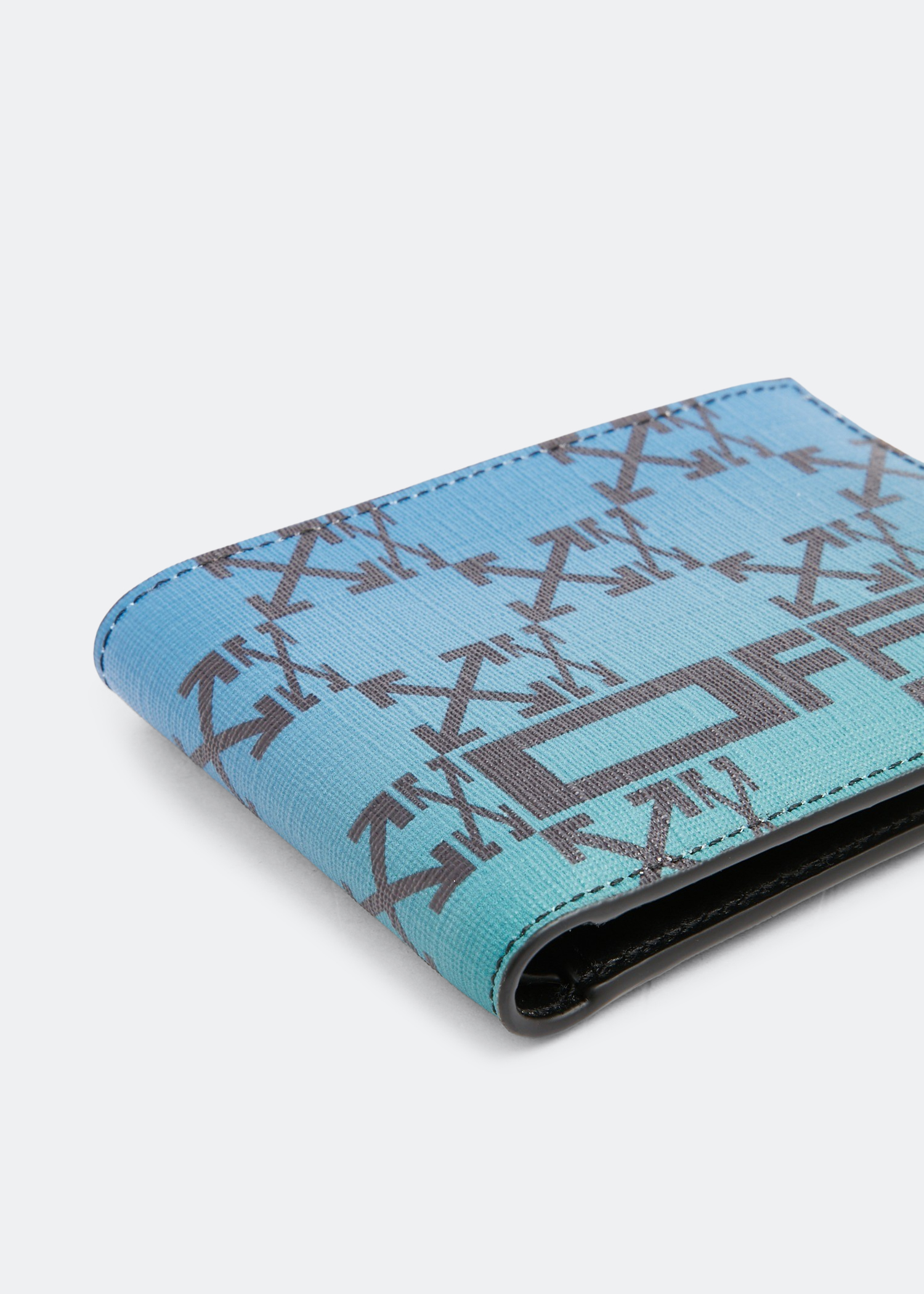

Printed bifold wallet, Blue