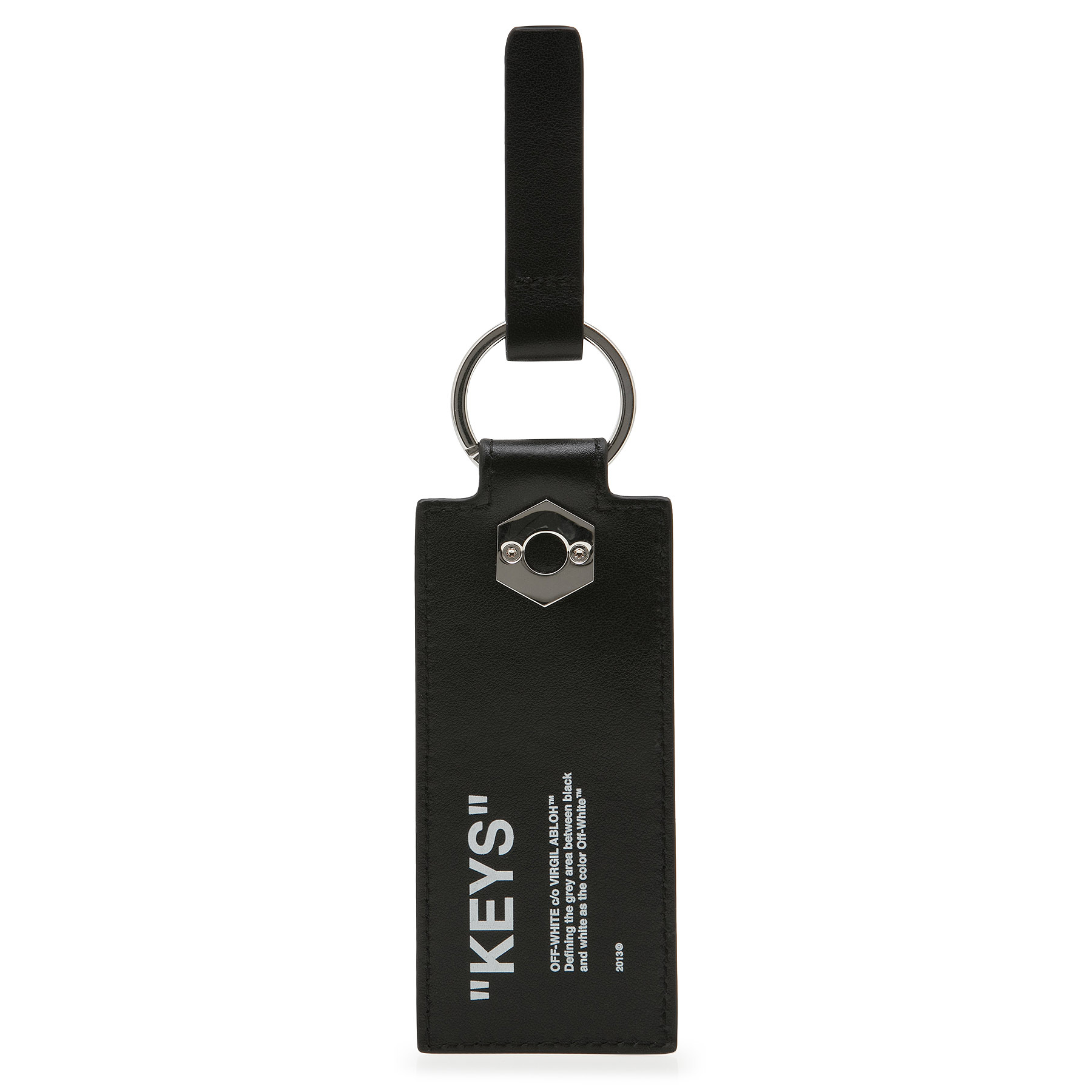 

Quote key chain, Black