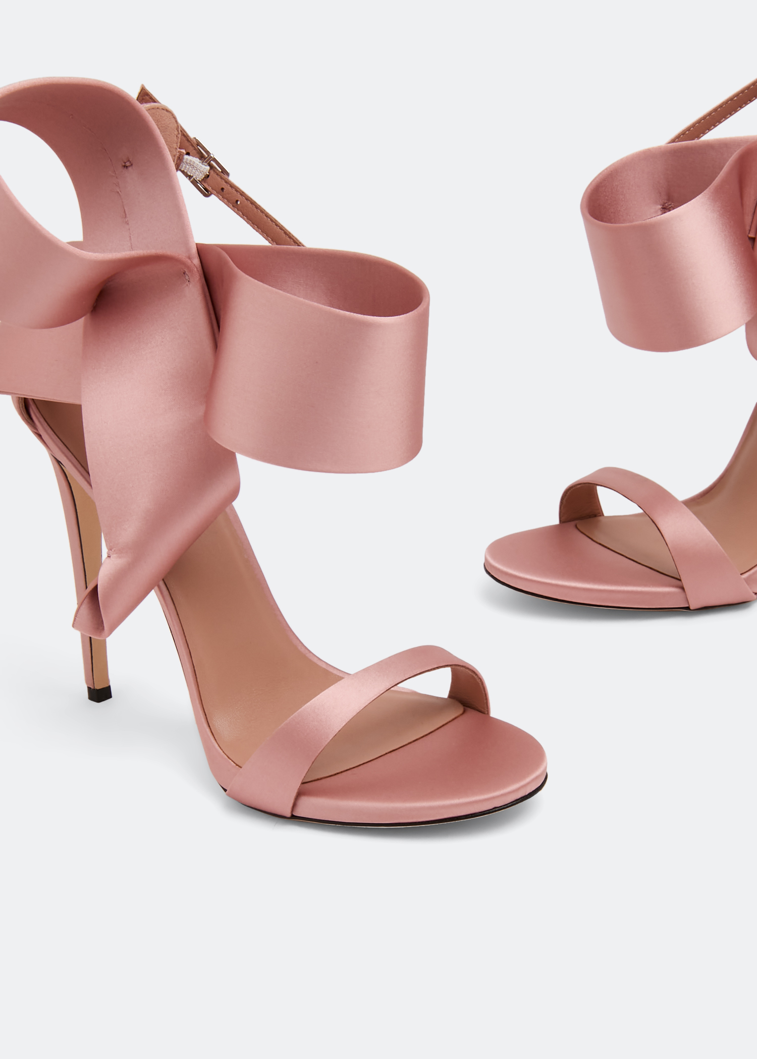 

Bow open-toe sandals, Pink