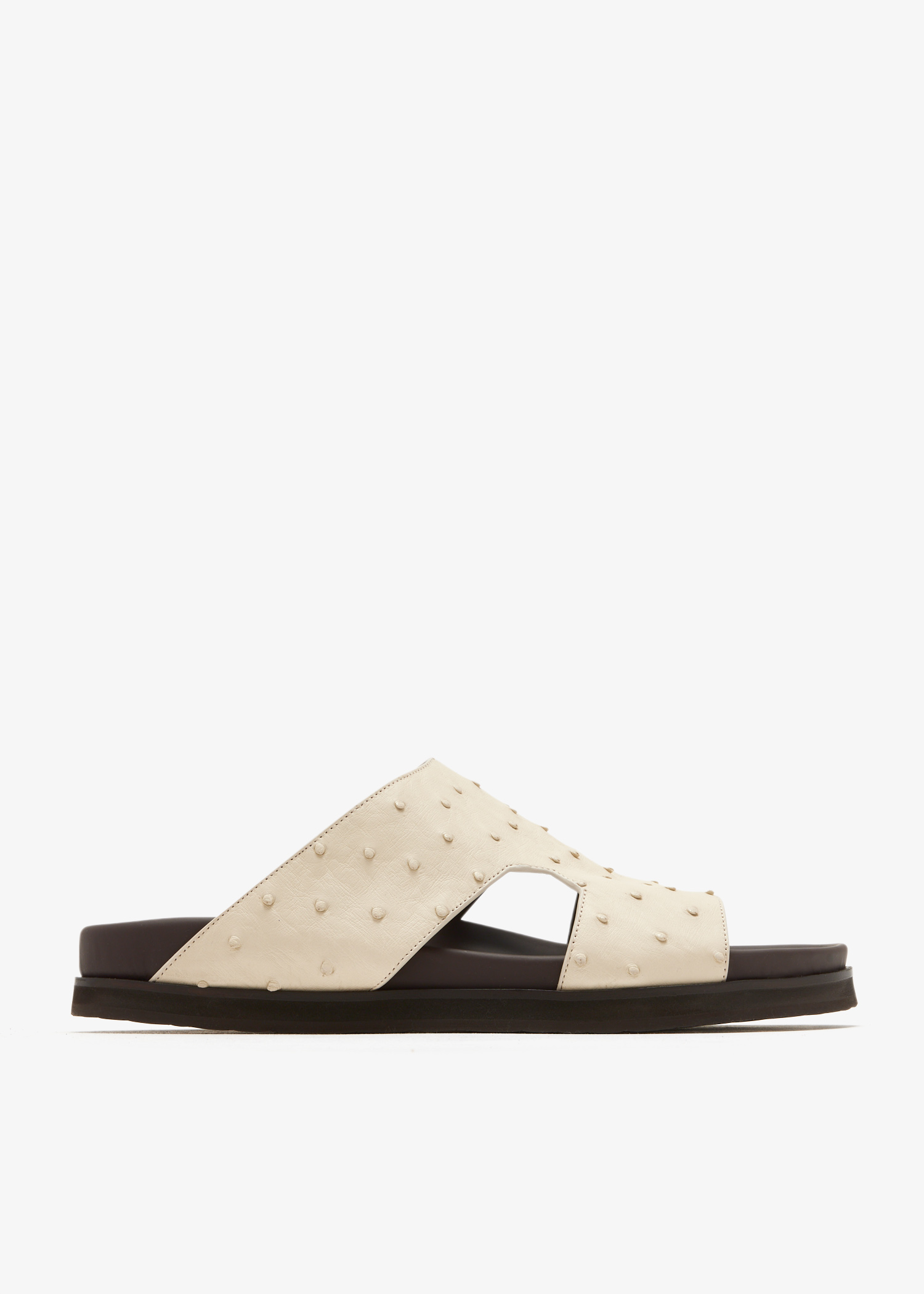 

Amorti Arca Ostrich sandals, Cream