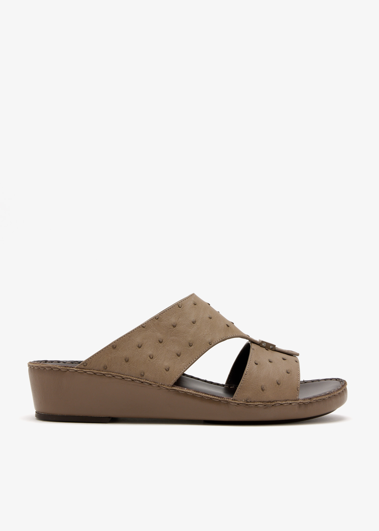 

Cerchio Gomato Ostrich sandals, Beige
