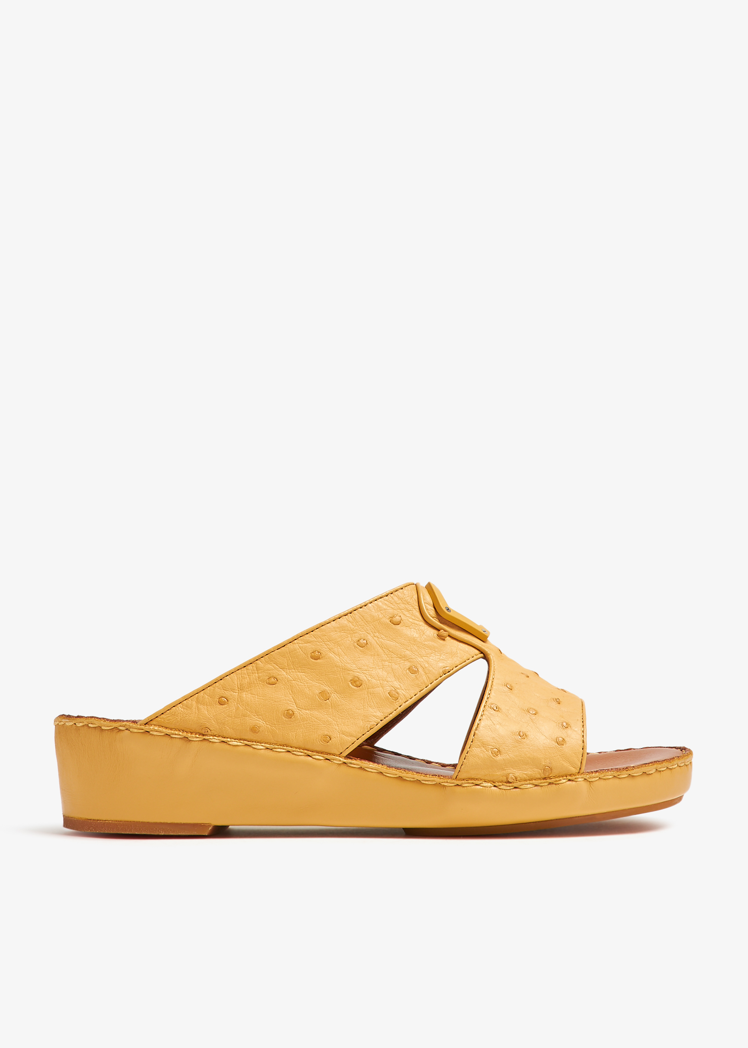 

Peninsula Classica ostrich sandals, Yellow