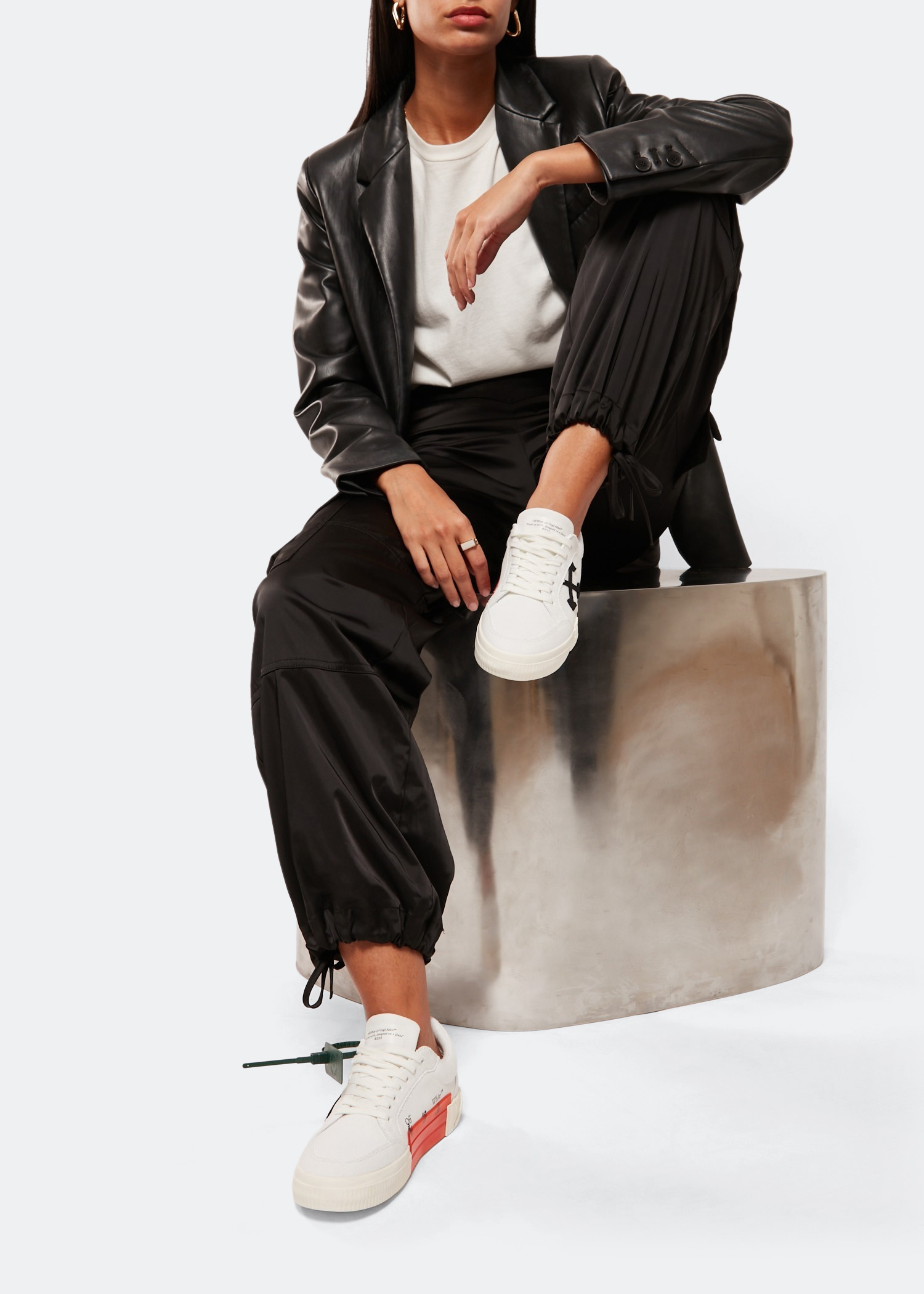 

Low Vulcanised sneakers, White