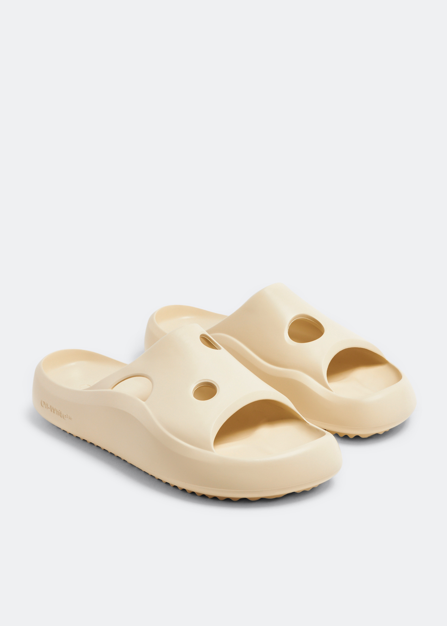 Off-White Meteor slides for Women - Beige in UAE | Level Shoes