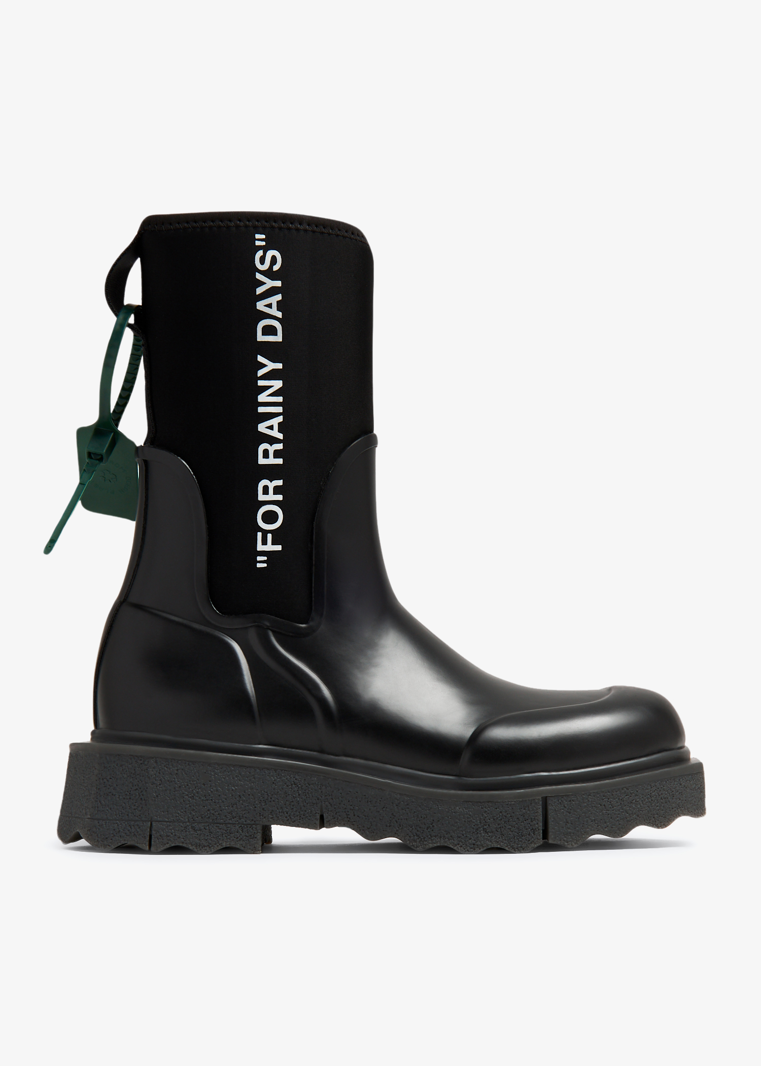 

Sponge rubber rainboots, Black