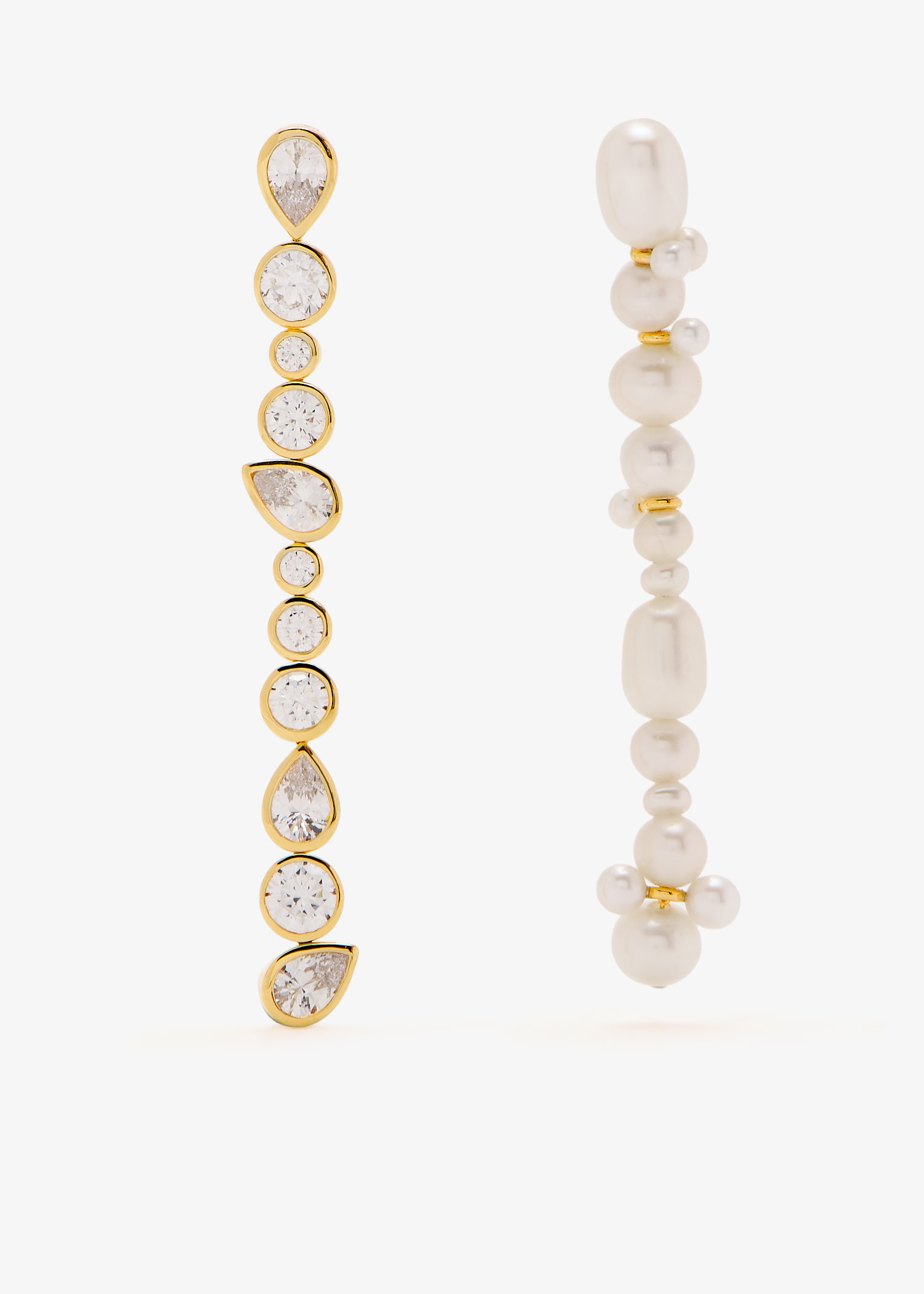 

Glitch earrings, Gold