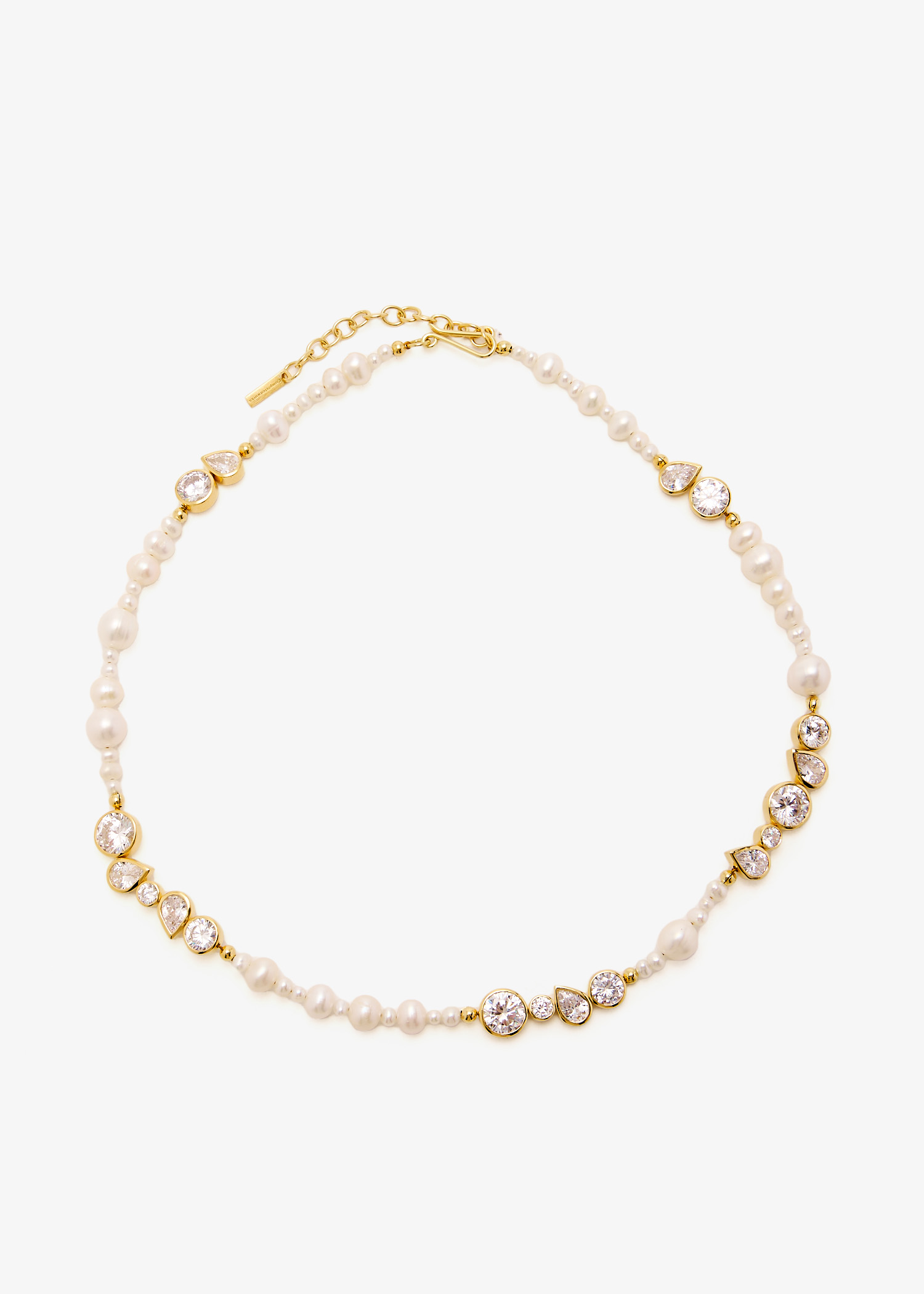 

Glitch necklace, Gold