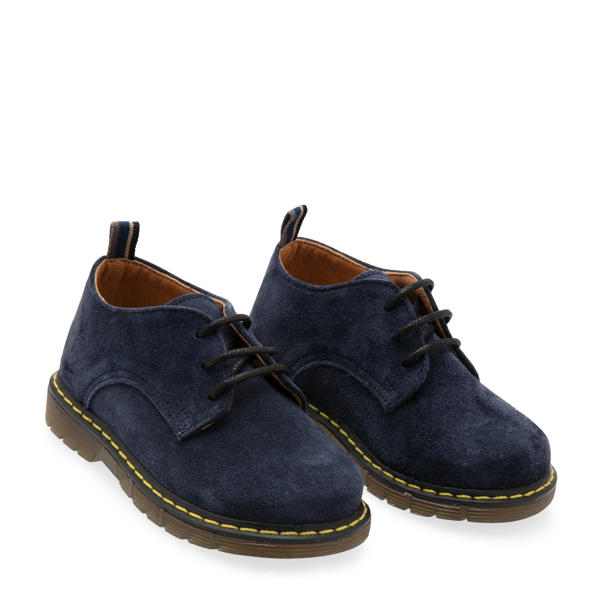 

Suede derby shoes, Blue