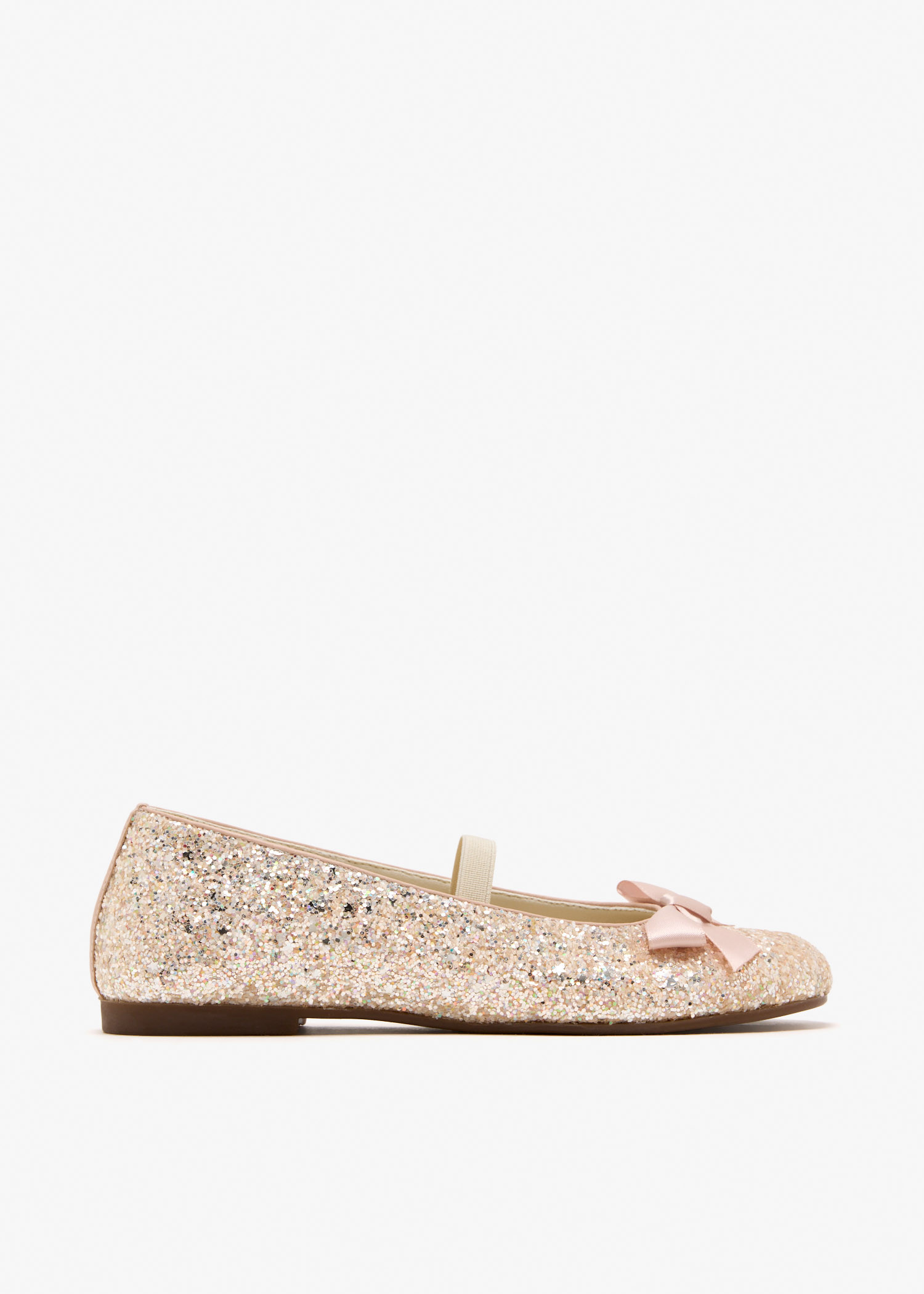 

Glitter bow ballerinas, Pink