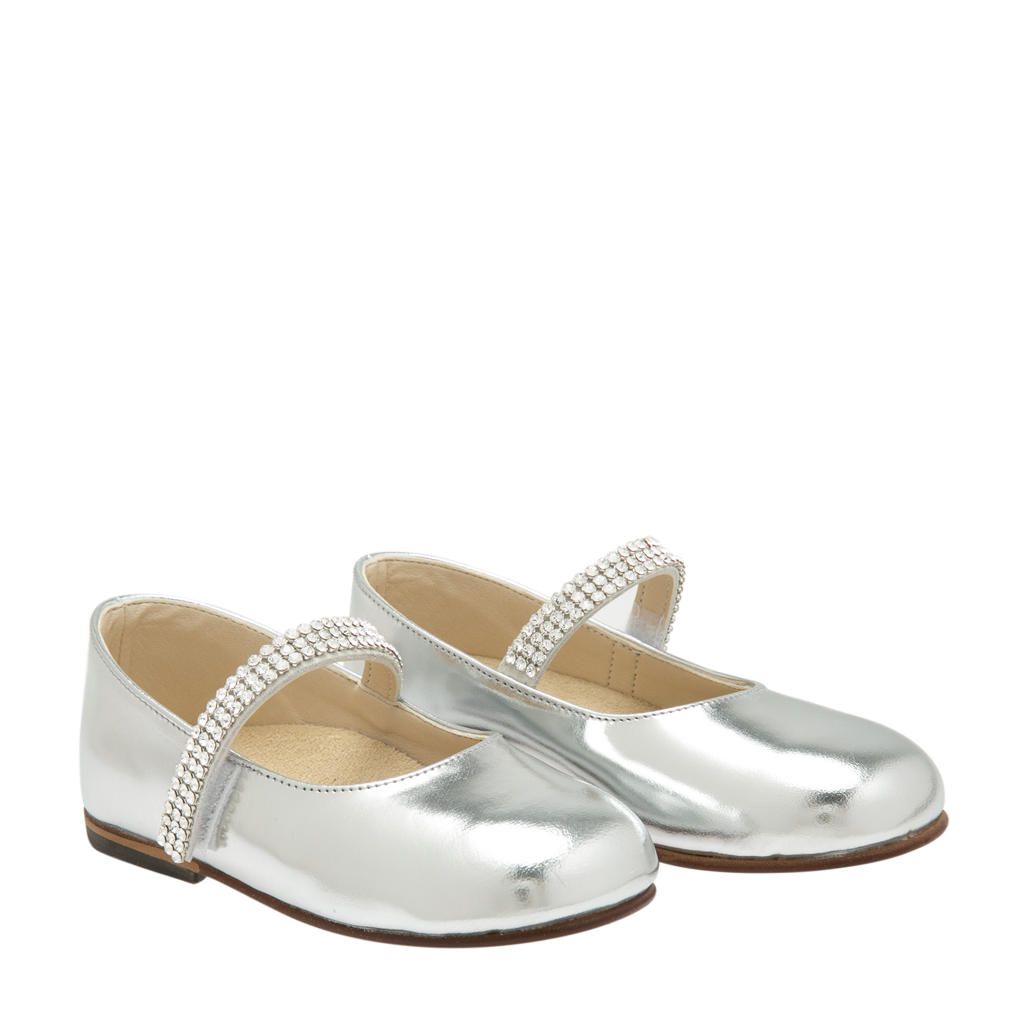 

Leather ballerinas, Silver