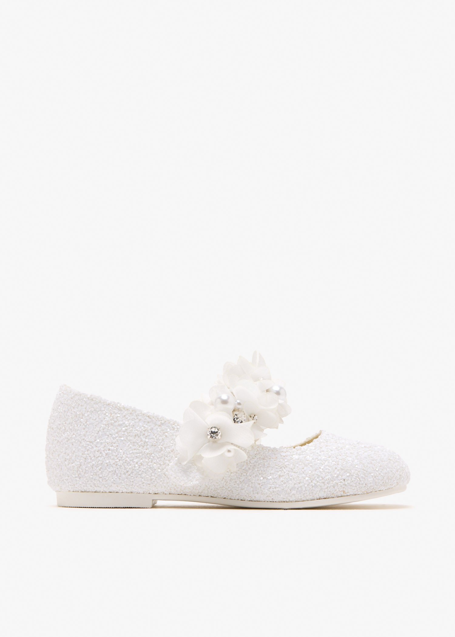 

Flower ballerinas, White