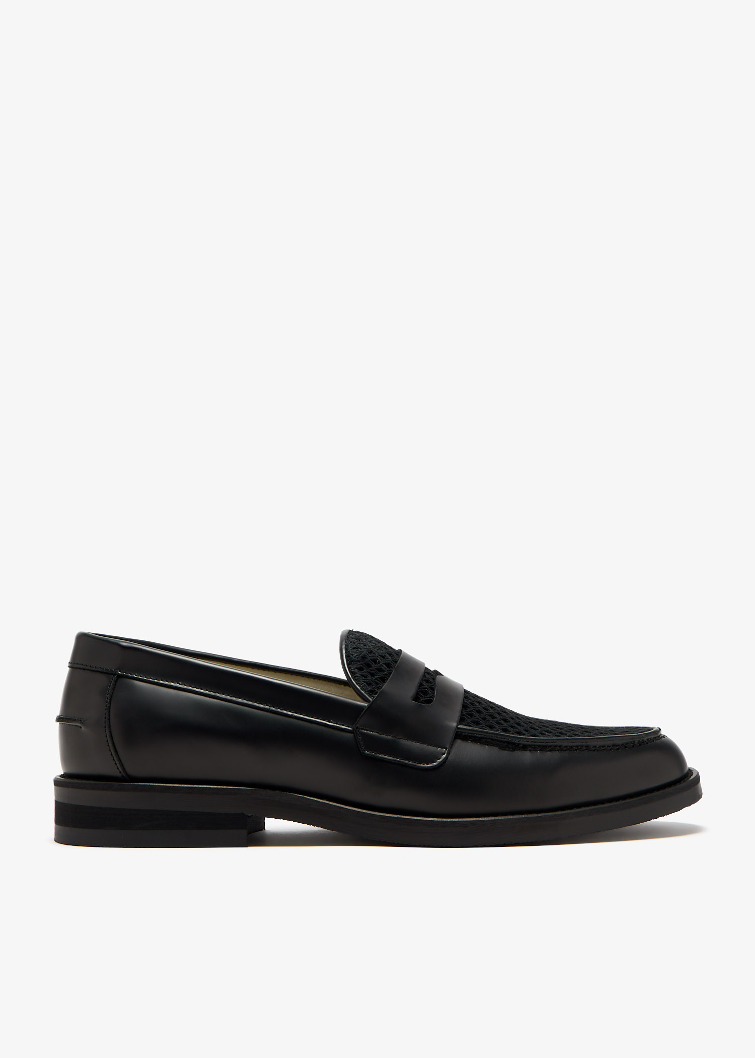 

Wilde Rattan Penny loafers, Black