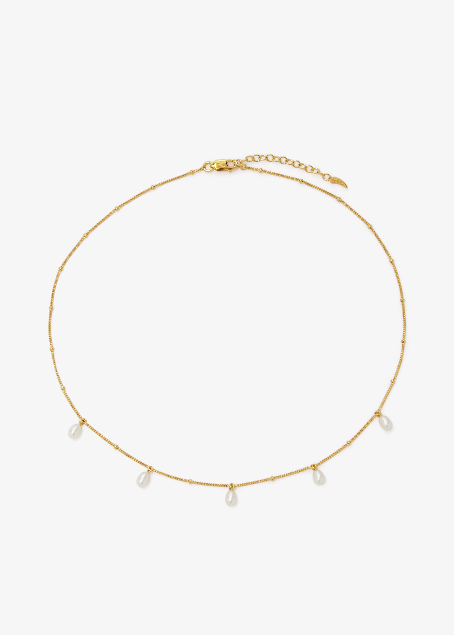 

Pearl Baya Baroque chain choker, Gold