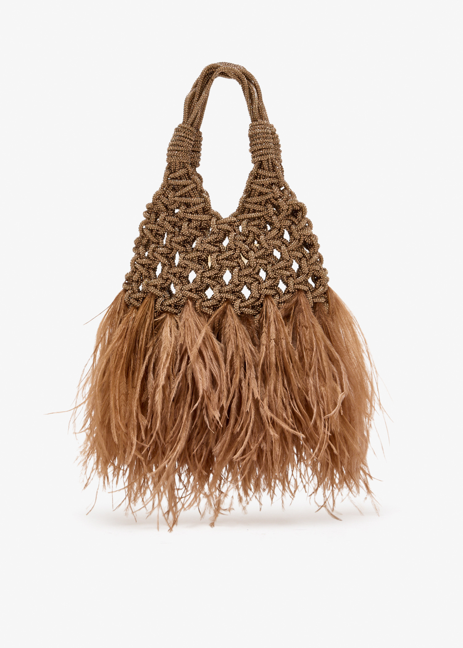 

Vanifique plumes mini bag, Gold