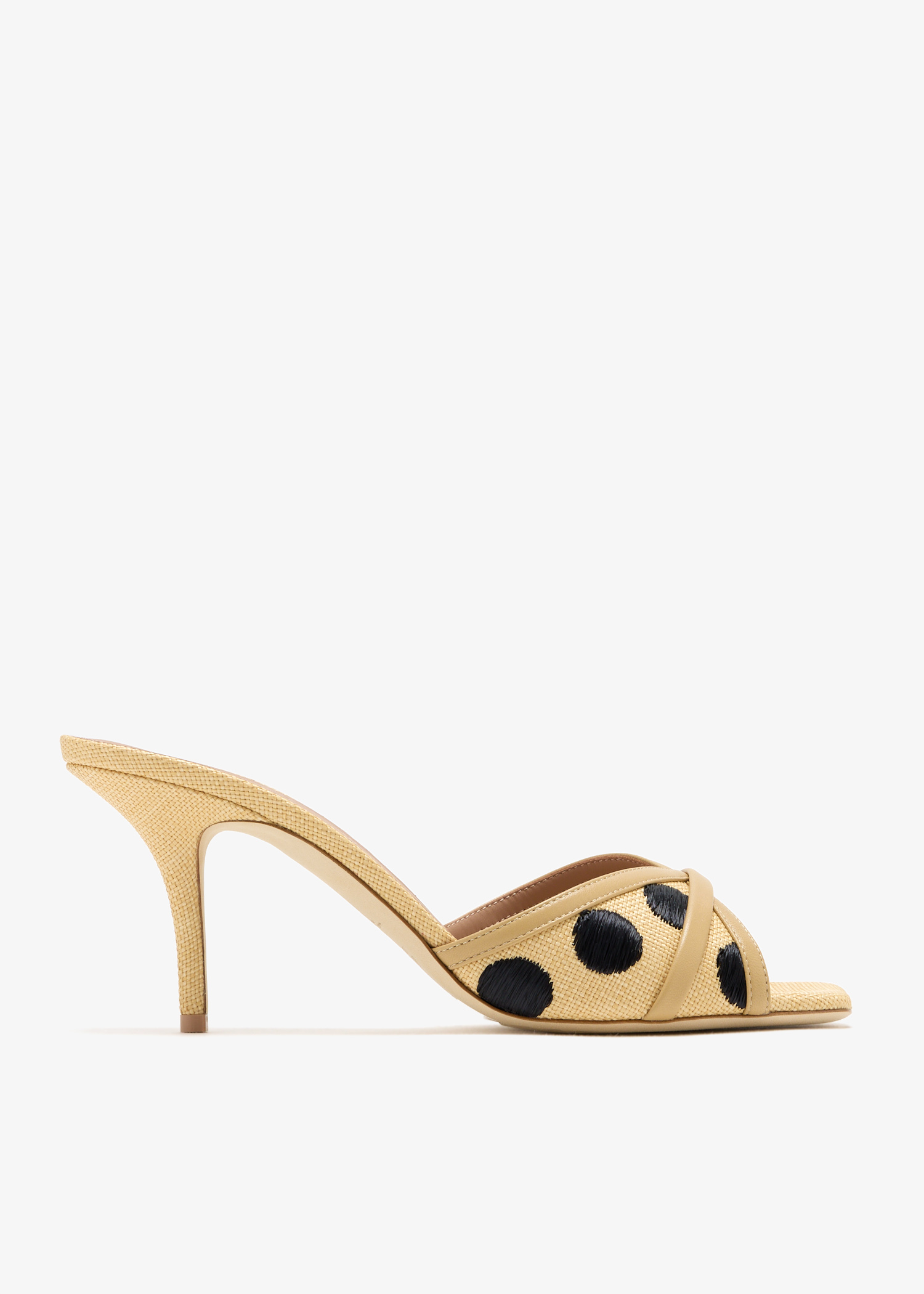 

Perla 70 mules, Beige
