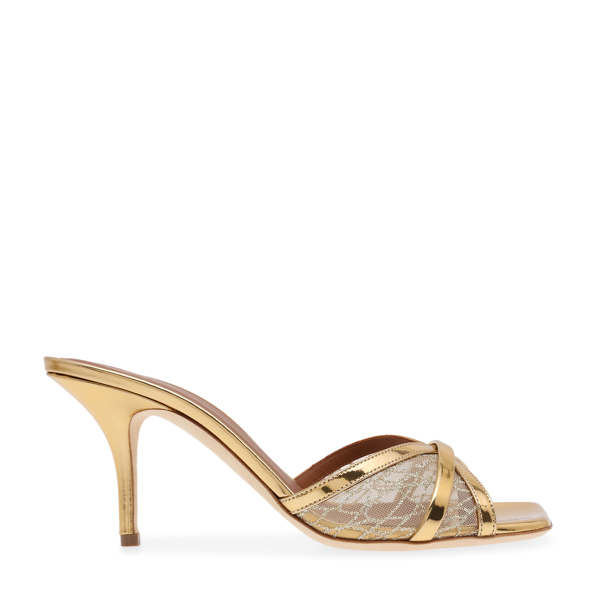

Perla mules, Gold