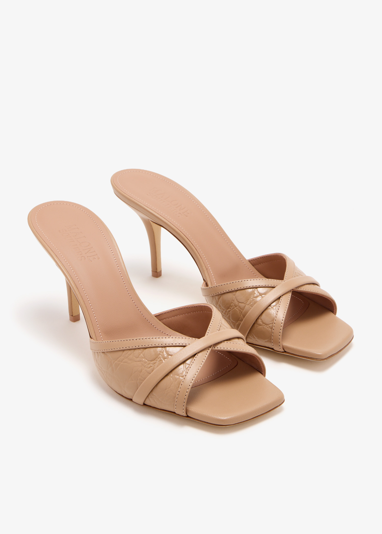 Malone Souliers Perla 70 mules for Women - Beige in UAE