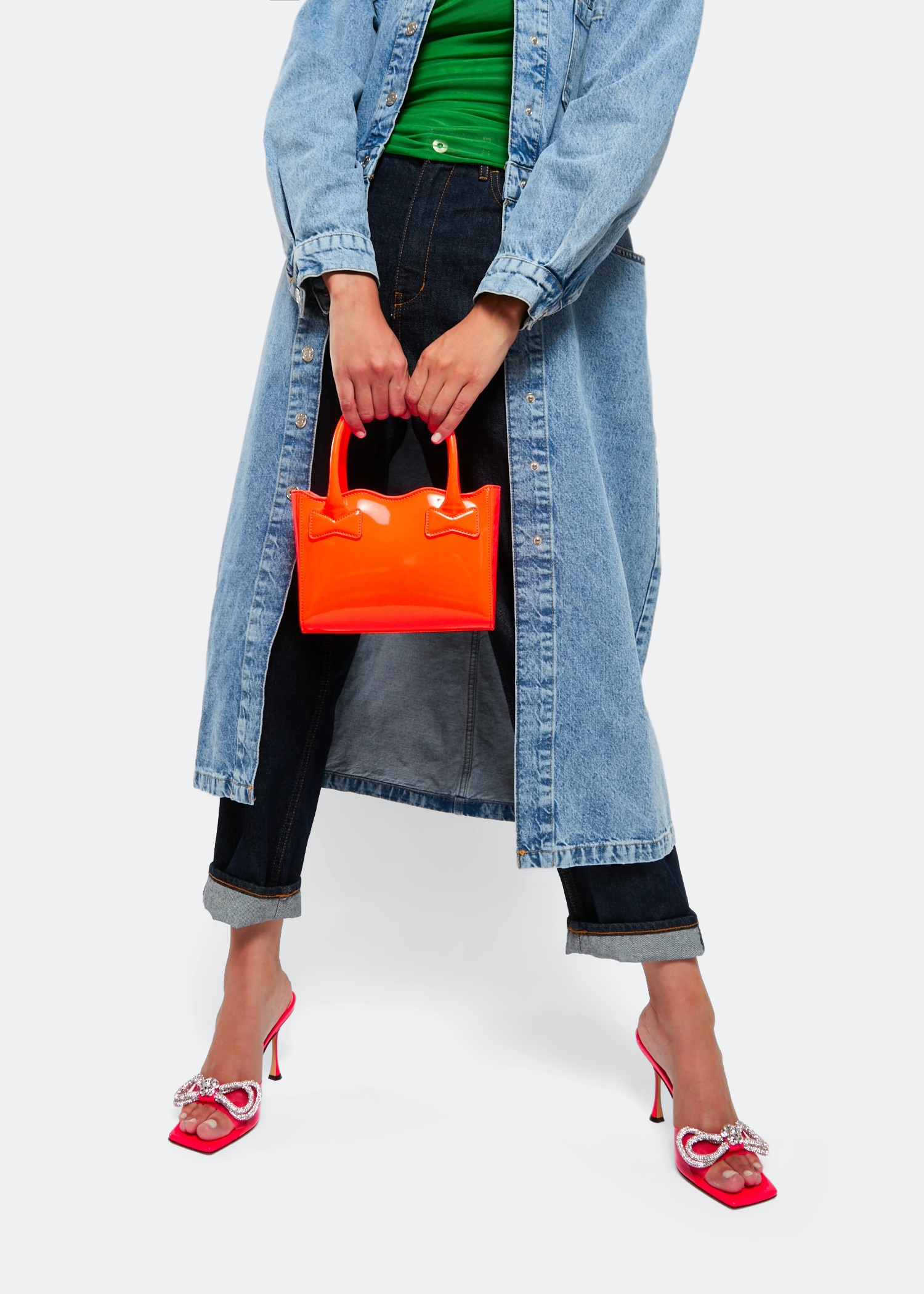 

Harper Bow handbag, Orange