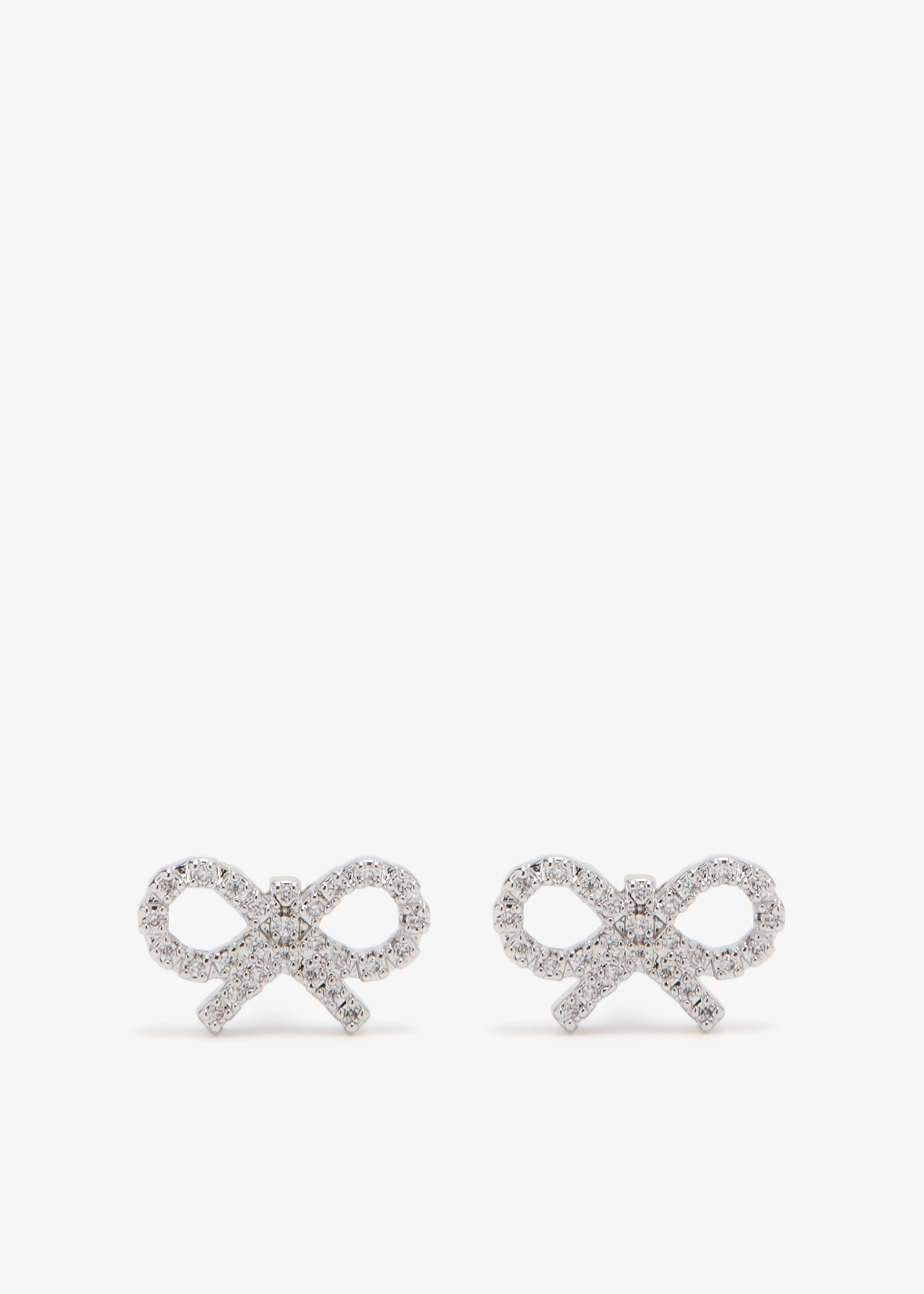 

Micro Bow earrings, Silver