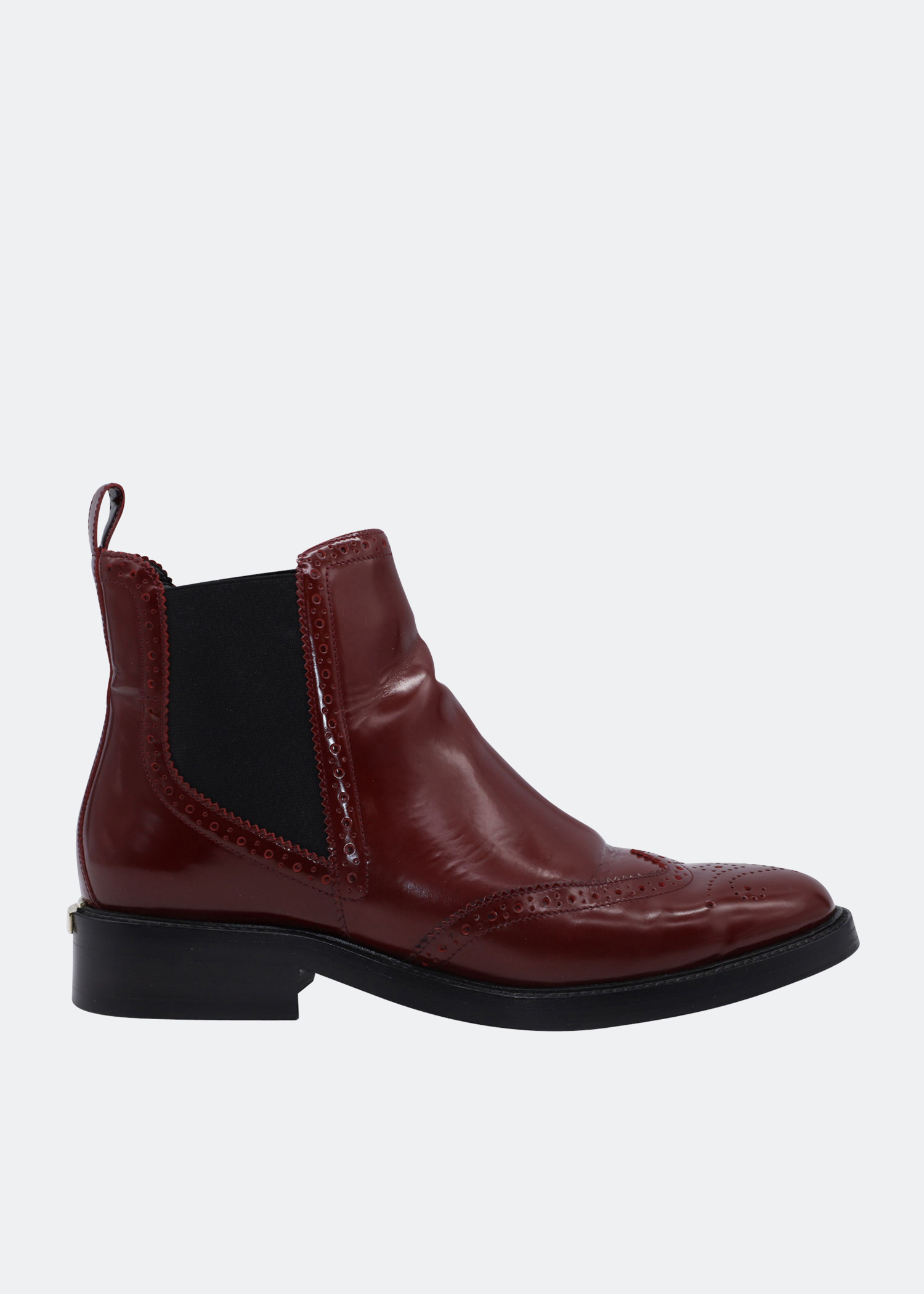 

Bactonul Chelsea boots in burgundy calfskin leather