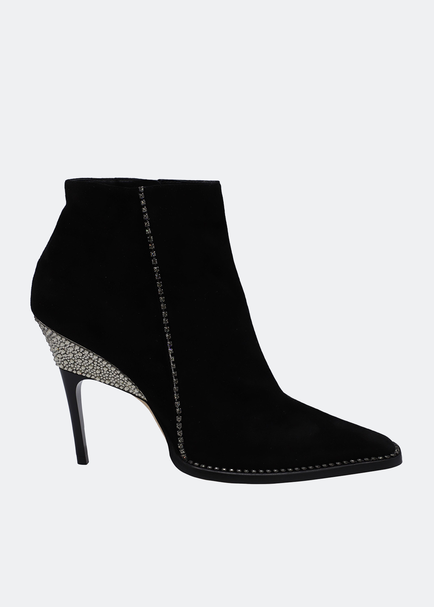 

Crystal-embellished boots, Black