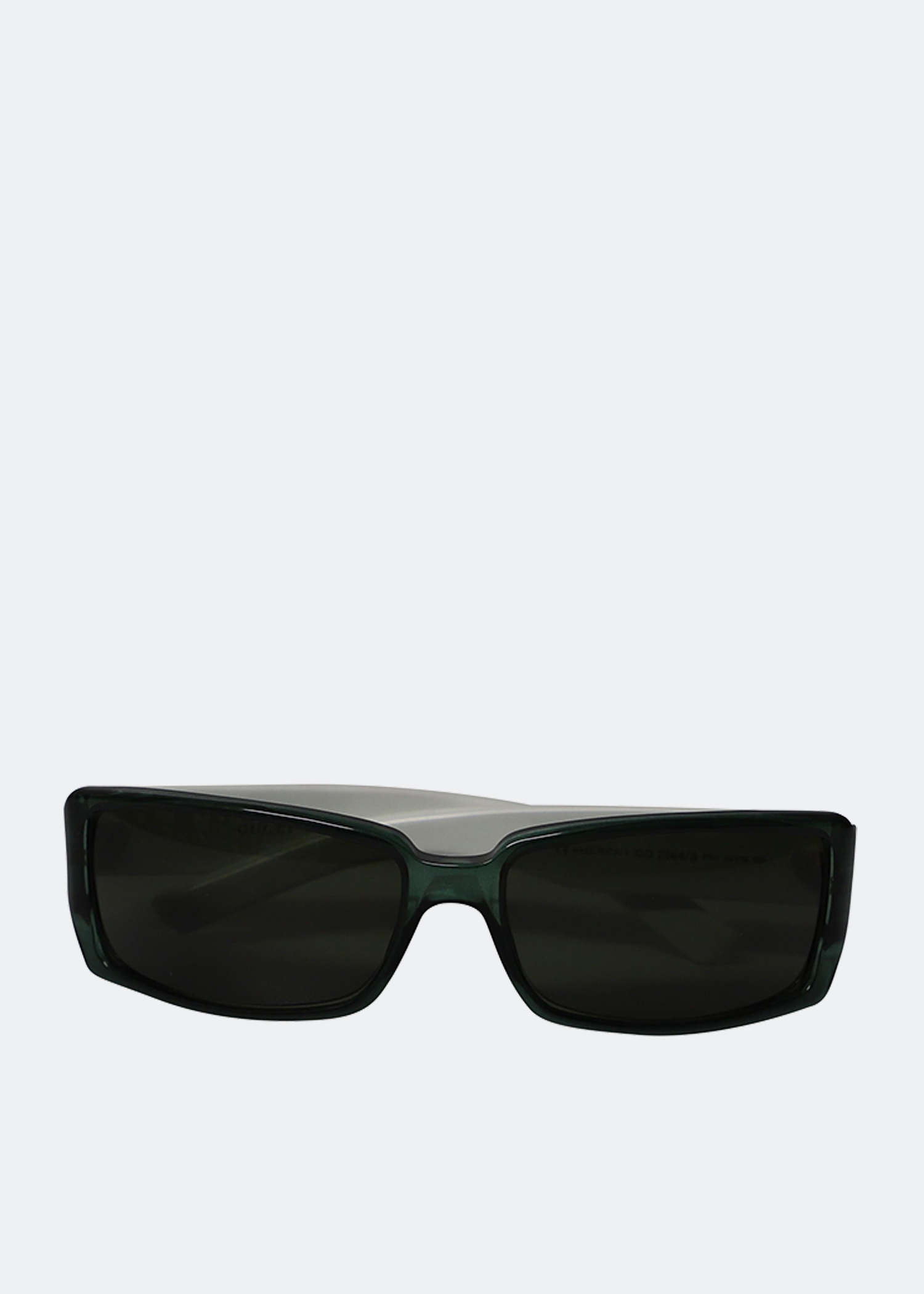 

GG rectangular frame acetate sunglasses, White