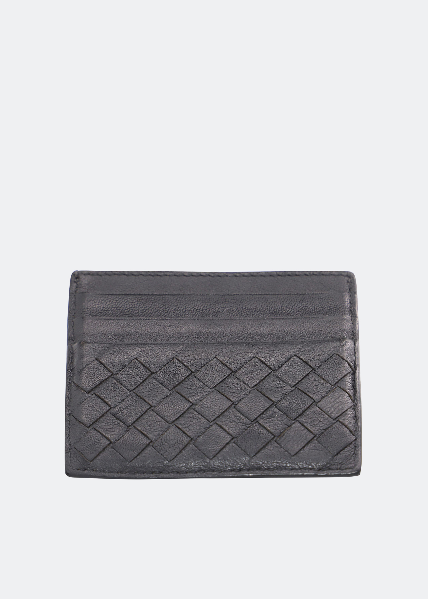 

Intrecciato credit card case, Grey