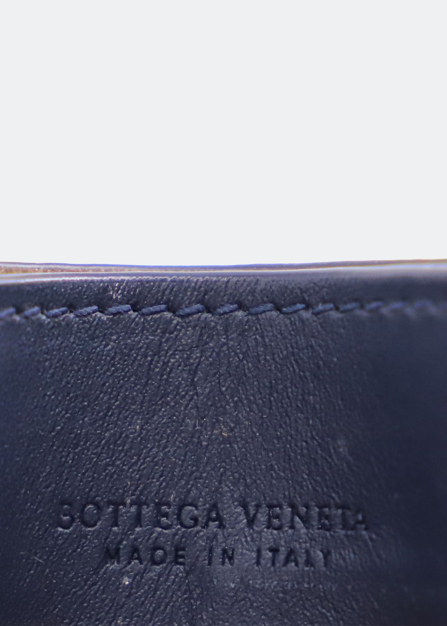 

Intrecciato card holder, Blue