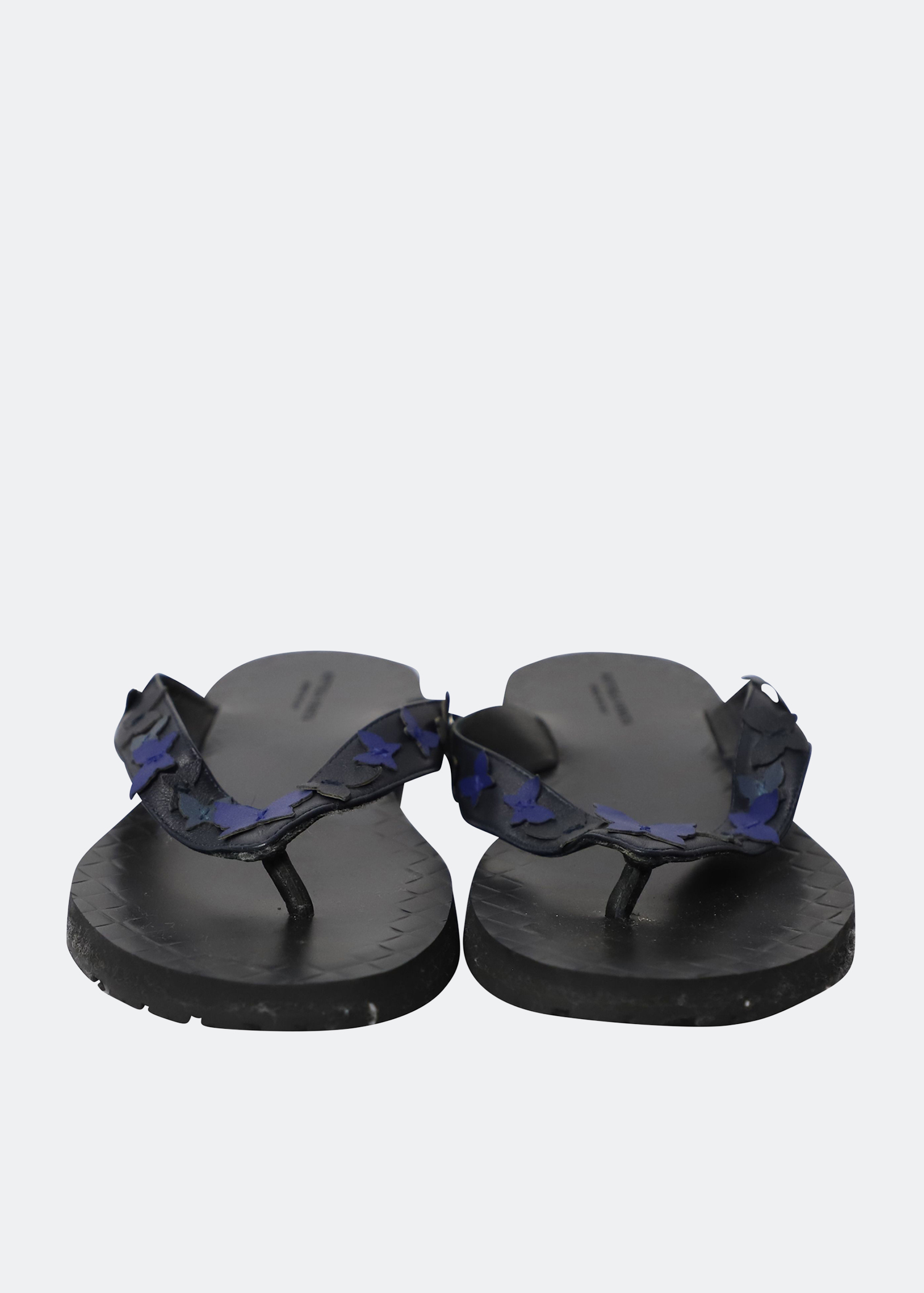 

Leather flip flops, Black
